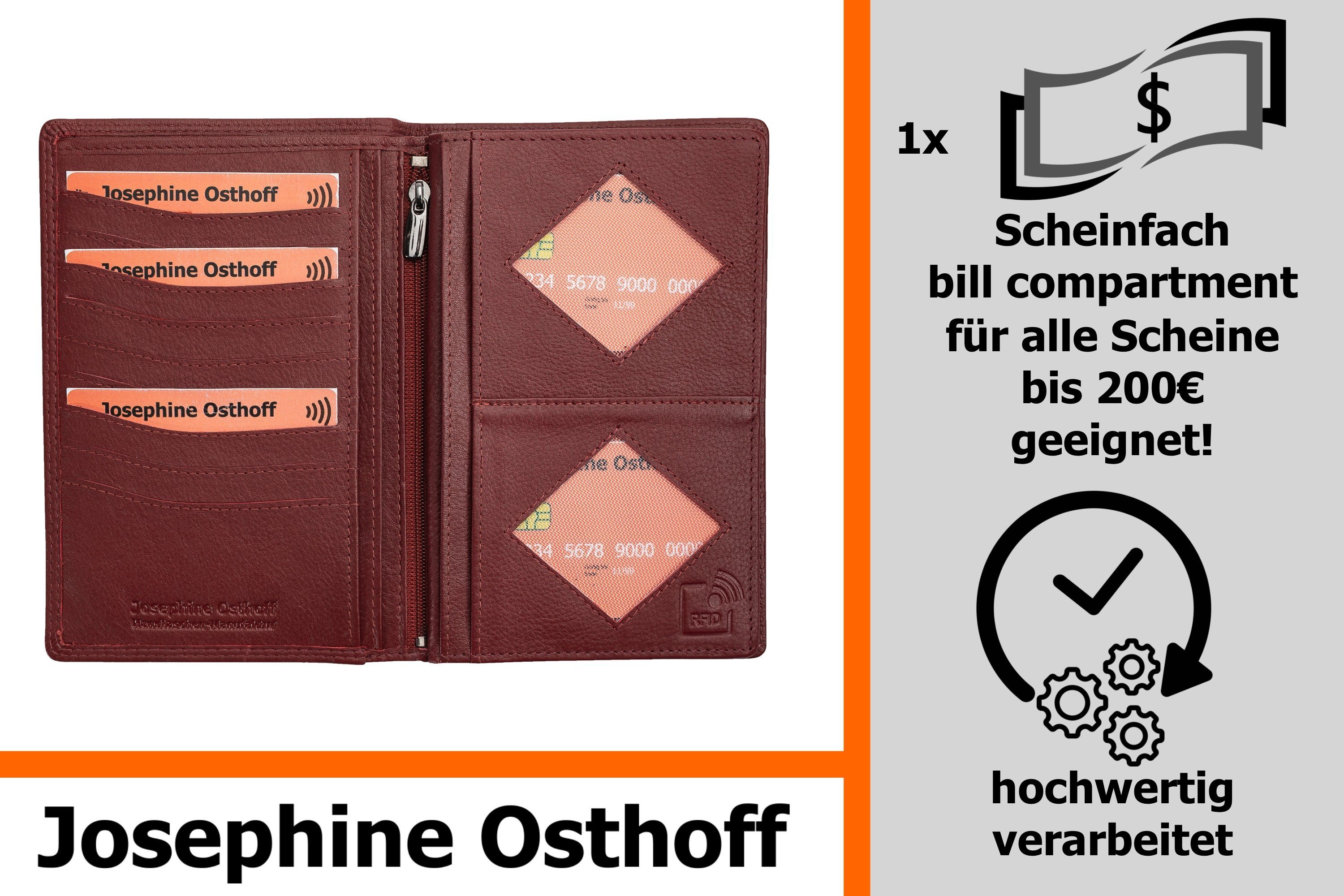 Josephine Osthoff Brieftasche Brieftasche bordeaux