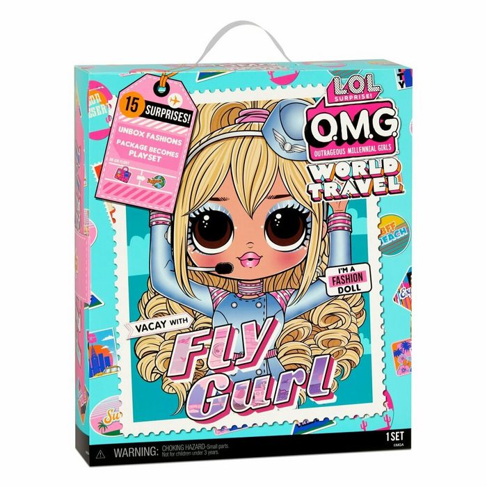L.O.L. SURPRISE! Handpuppe LOL Surprise OMG Travel Doll Fly Gurl