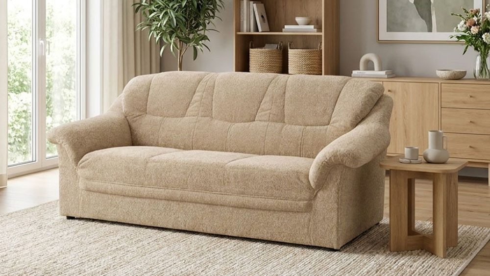 OTTO home 3-Sitzer Nyborrg 184 cm breit, pflegeleicht, formschön, stabil, aus haustierfreundlichem Pet Friendly Bezug