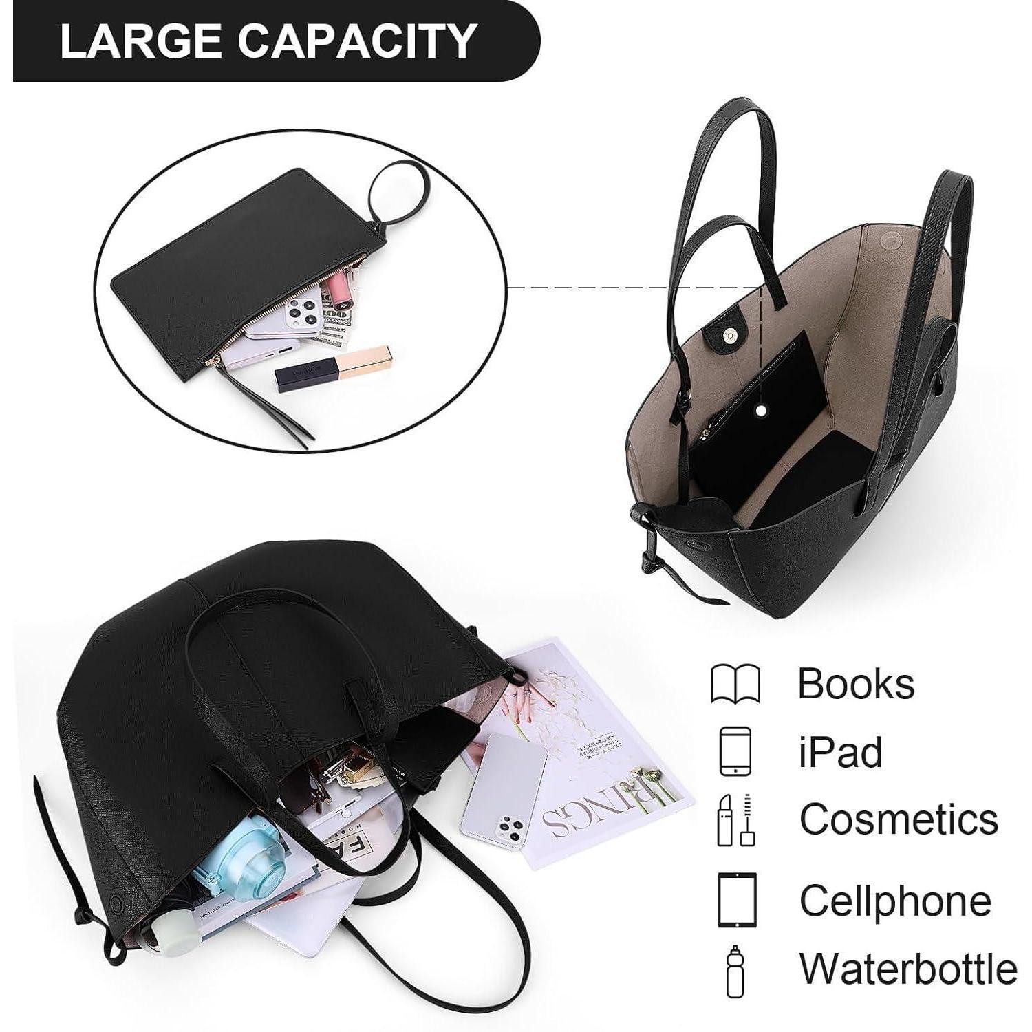 LuxusKollektion Handtasche Große Damen Handtasche PU Leder Schultertasche Shopper für – Bild 4 von 5