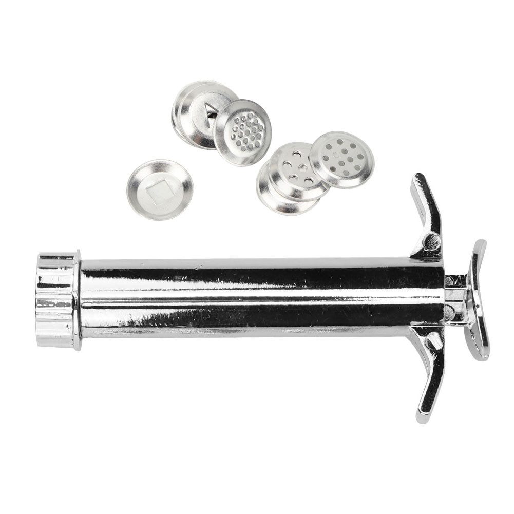 GARRYFIZH Bewässerungssystem Fondant-Extruder aus Edelstahl Fondant-Skulptur-Handwerkspistole, Silber, Edelstahl, Töpferwerkzeuge