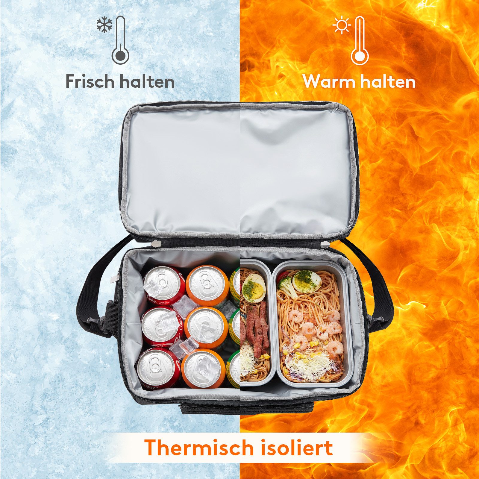 Lifewit Picknicktasche Kühltasche,Isolierte Lunch Tasche, Leichte, Tragbare Kühltasche.