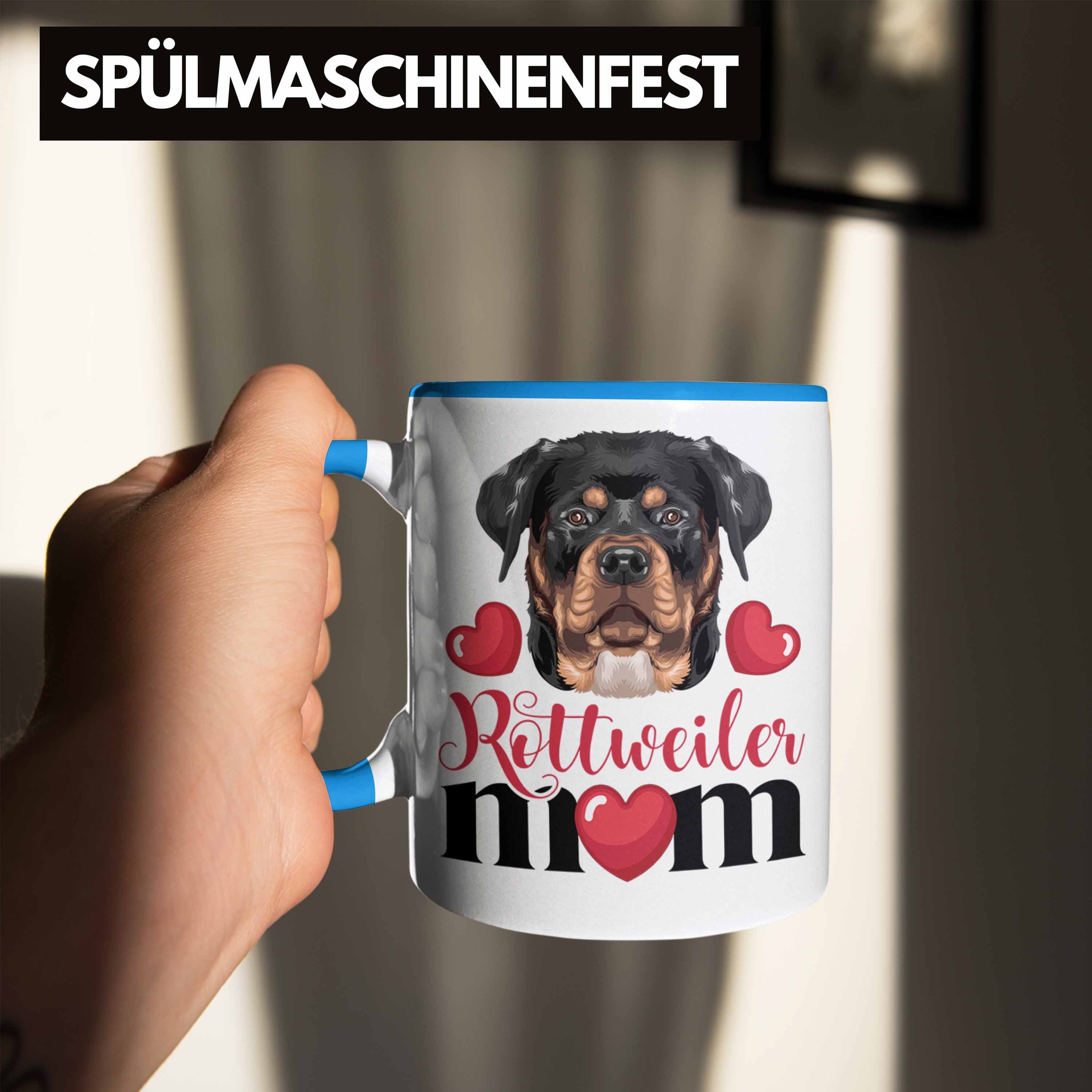Blau Rottweiler Tasse Spruch Geschenk Geschenkid Trendation Besitzer Tasse Lustiger Mom Mama