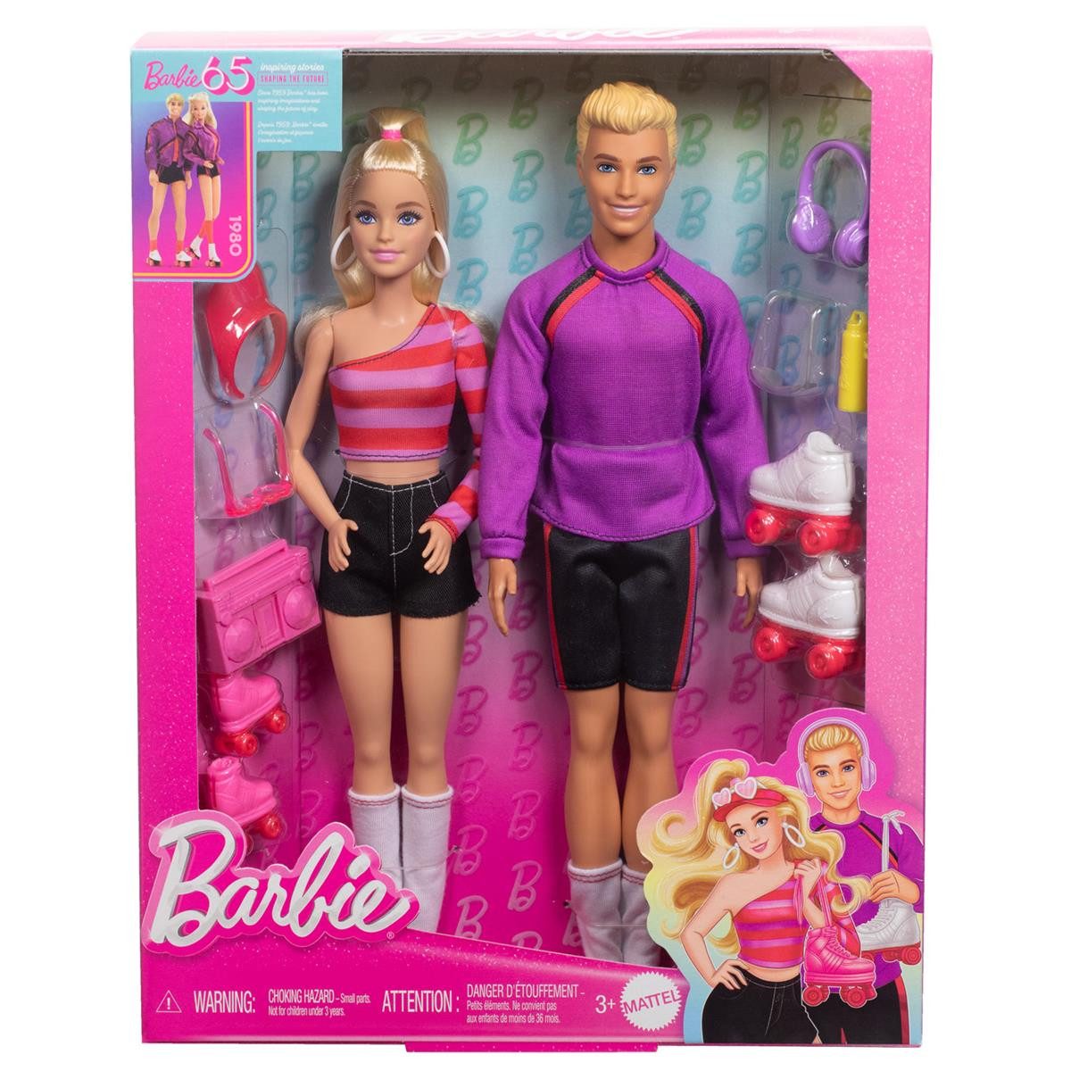 Mattel® Anziehpuppe Barbie Fashionistas Set 2 Puppen Ken & Barbie blond - 6 günstig online kaufen