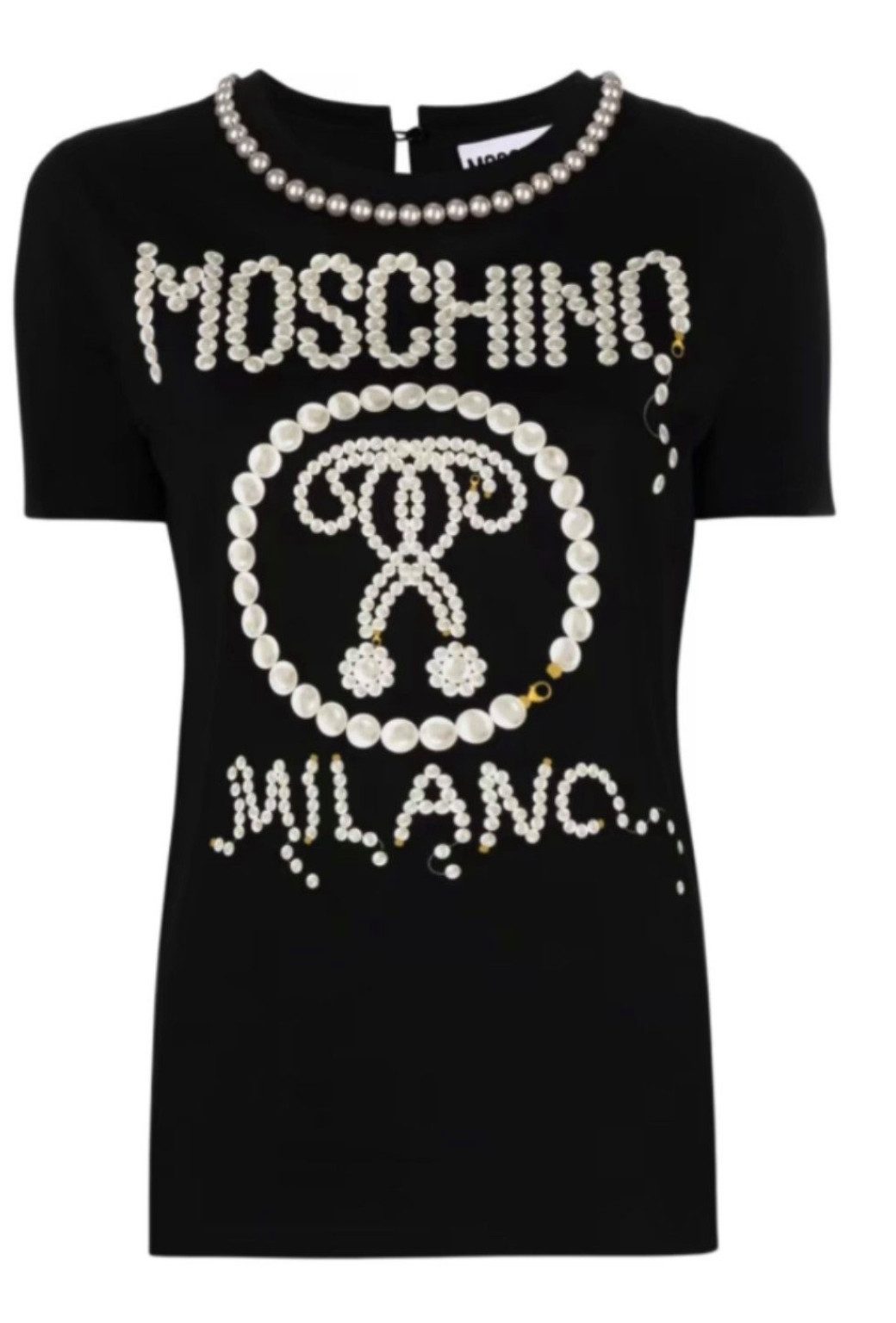 Moschino T-Shirt COUTURE Faux Perlen Top günstig online kaufen