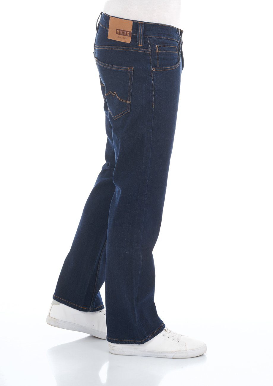 MUSTANG Bootcut-Jeans mit (940) Blue Oregon Dark Denim Jeanshose Stretch Denim Hose Boot Herren Cut