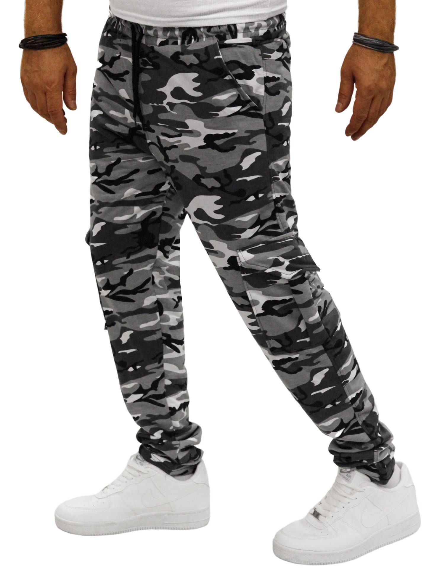 Fitnesshose Jogginghose RMK Trainingshose Hose Camouflage-Hell Camouflage Tarn Army Herren