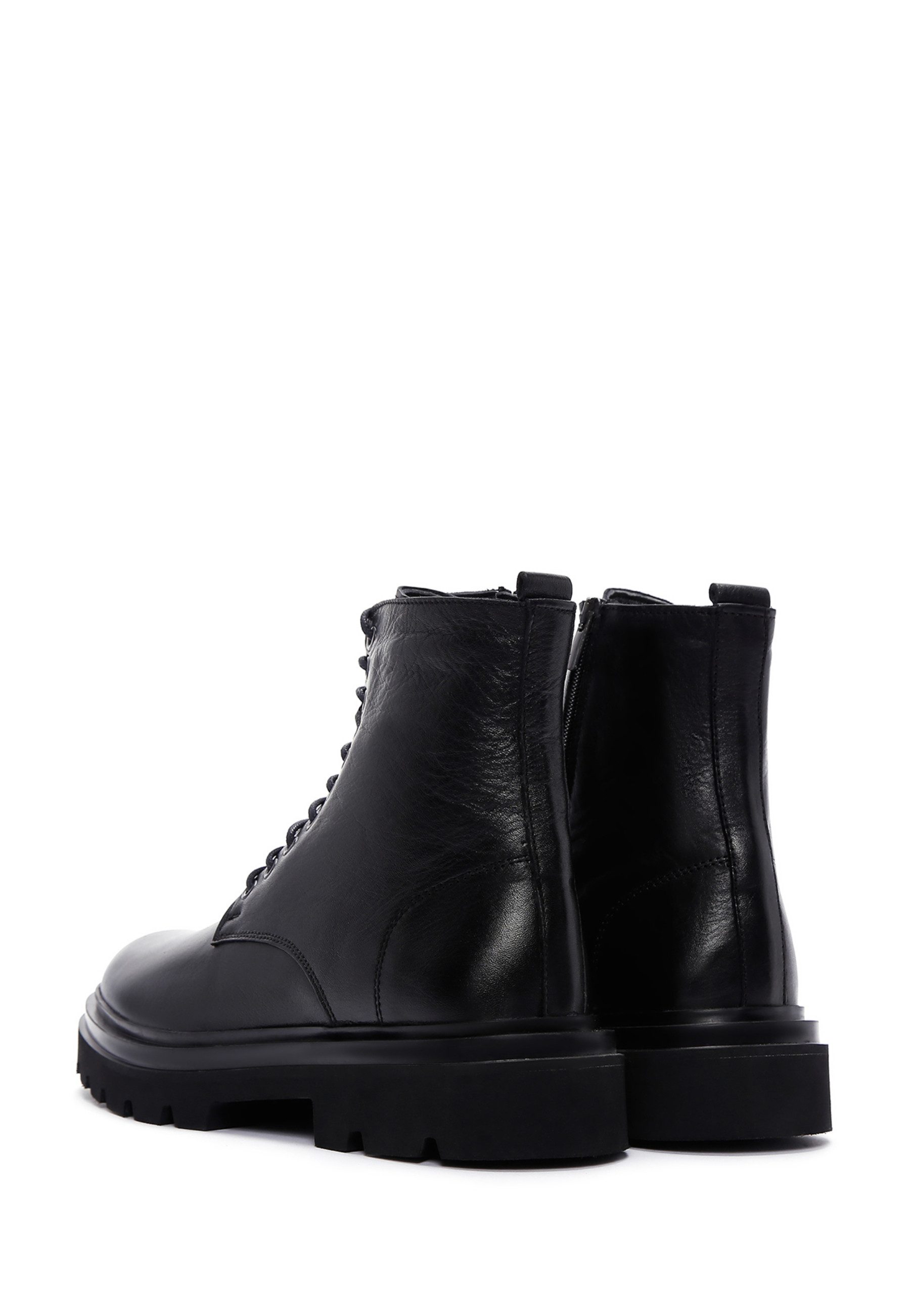 Derimod Stiefeletten aus Leder Ankleboots Schnürsenkel, Leder-Textil-Futter, EVA Sohle