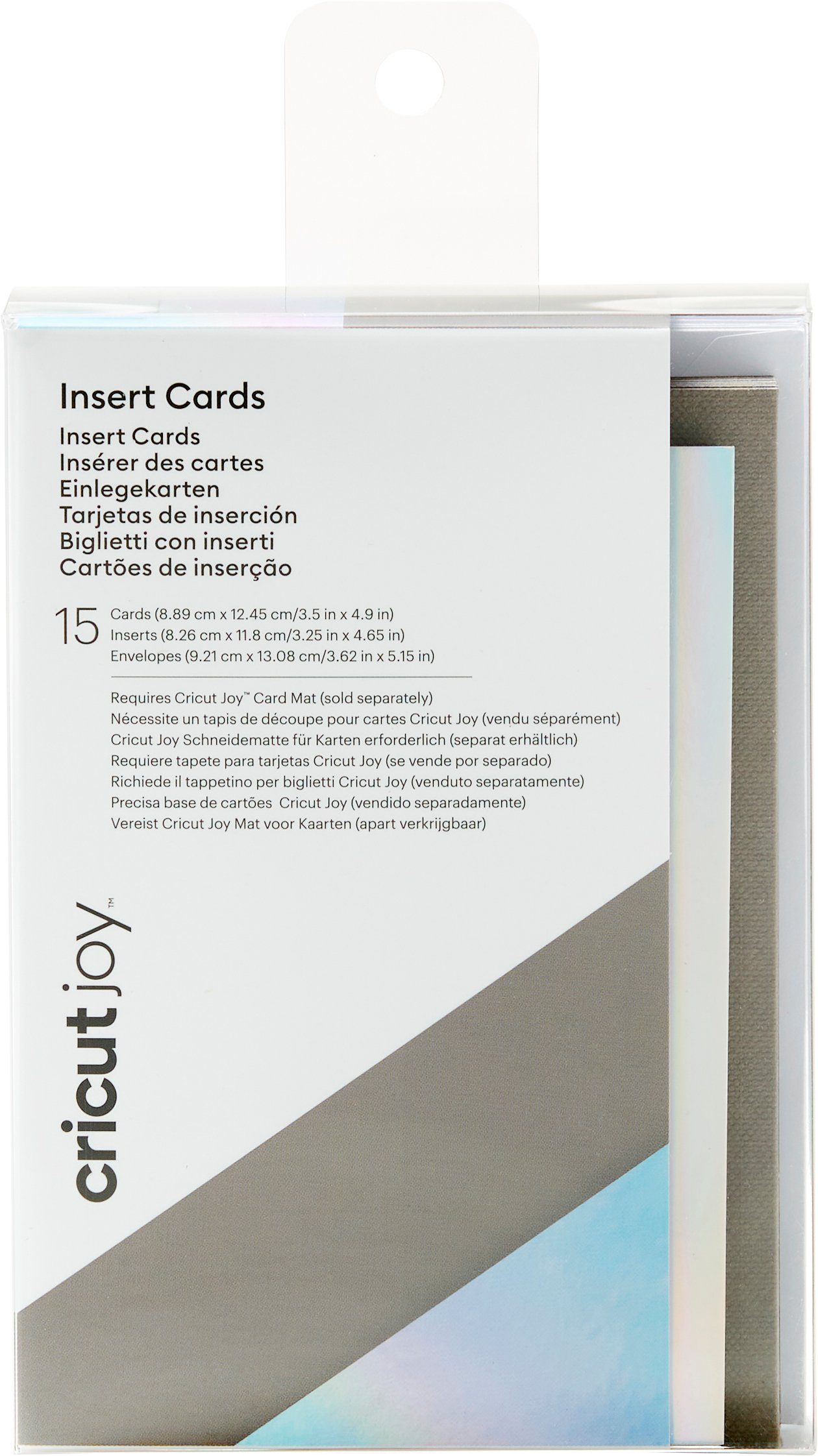 Cricut Kraftpapier Joy Doppelkarten Mit Einleger & Umschlägen, Insert Cards, 8,89 cm x 12,45 cm