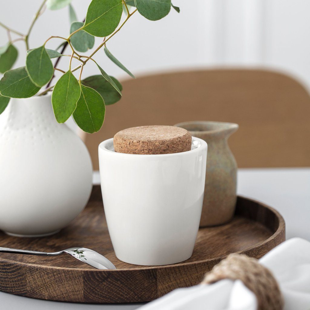 Villeroy & Boch Zuckerdose Artesano Original Zuckerdose, 300 ml, weiß, Porzellan, (1-tlg), Premium Porcelain, teils mikrow.- & spülmsicher, Made in Germany