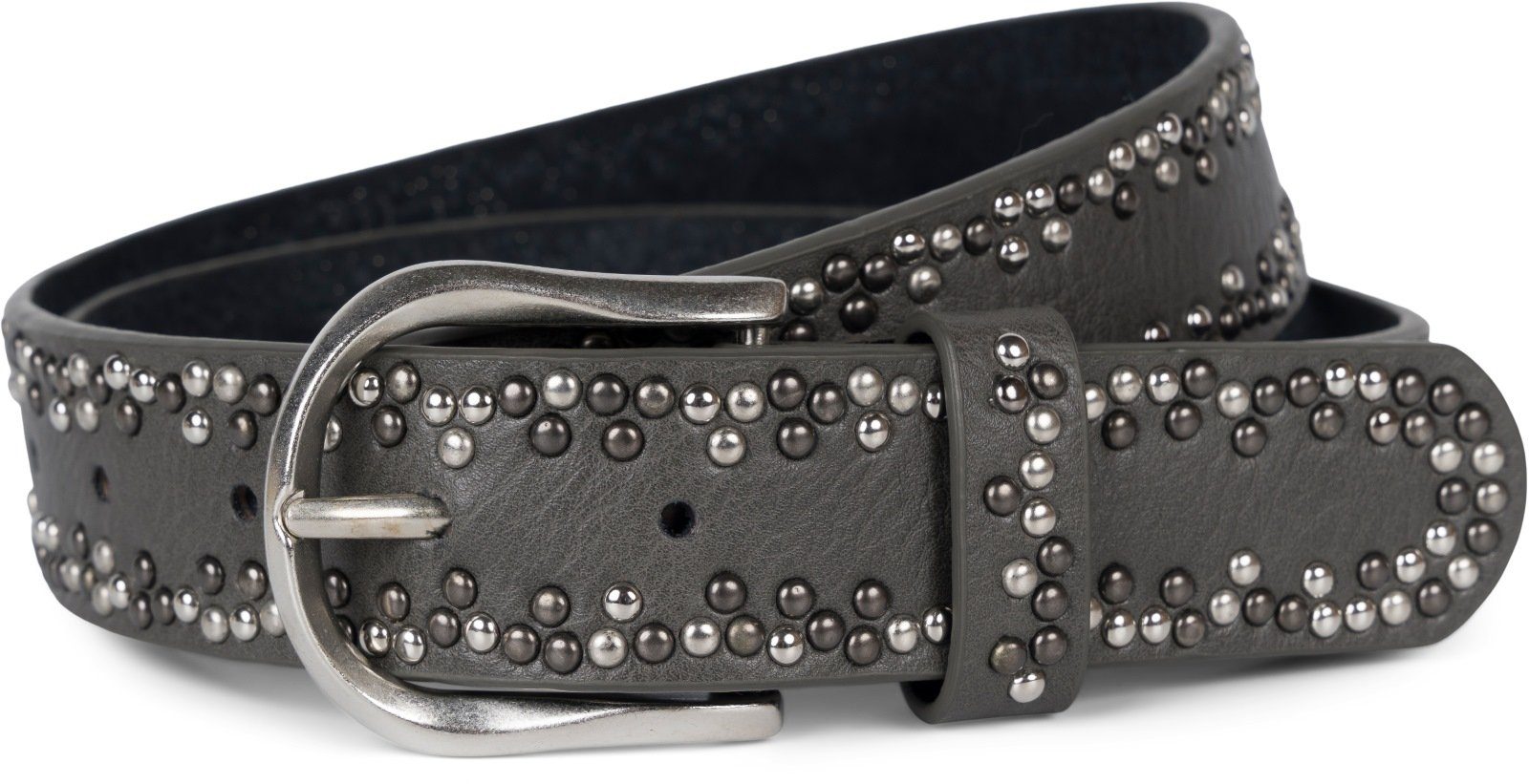 styleBREAKER Nietengürtel Gürtel mit kleinen Nieten (1-St)