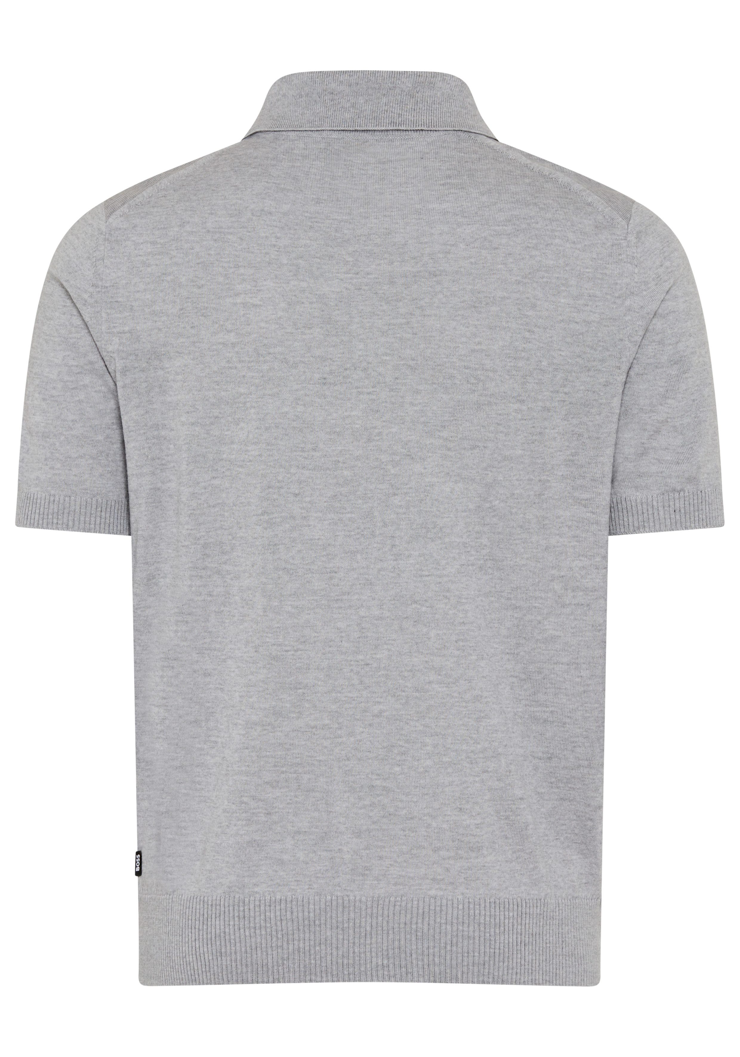 BOSS Kurzarmpullover Nolano aus Schurwolle, Polokragen