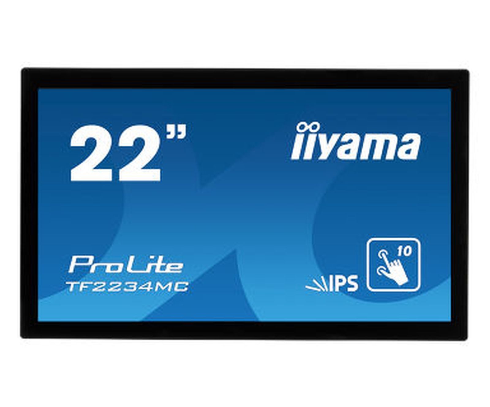 Iiyama 55.0cm (22) TF2234MC-B6AGB 16:9 M-Touch HDMI+DP bl TFT-Monitor (1920 x 1080 px, Full HD, 8 ms Reaktionszeit, IPS, Touchscreen, HDCP)