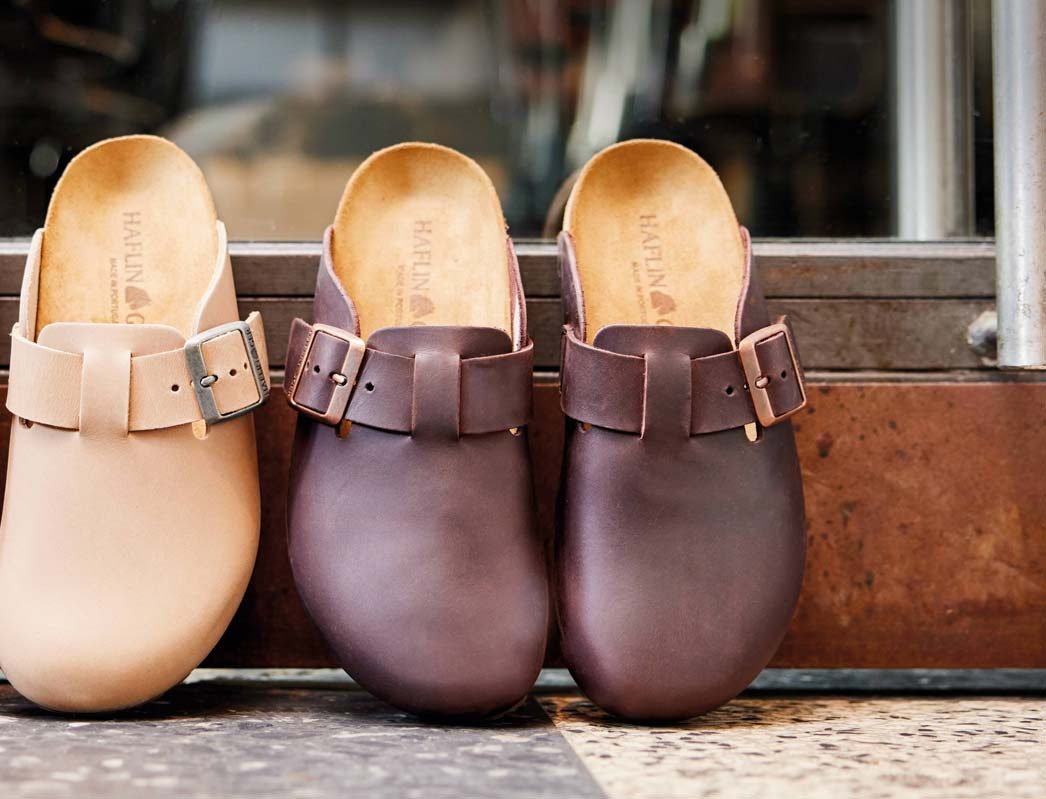 Haflinger Lederclogs Porto Hausschuh outdoor geeignet