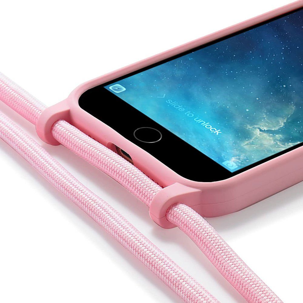 FITSU Handykette Handyhülle mit Band für iPhone 8 Handykette 4,7 Zoll, Handyhülle zum Umhängen Handyband Handyhülle mit Band Handykette