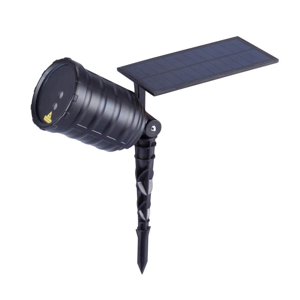 save-E LED Gartenstrahler Rotating Laser Solar, bis 300 m², für Garten oder Haus, Outdoorbeleuchtung