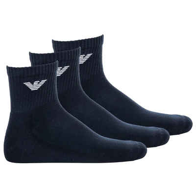 Emporio Armani Sportsocken Herren Socken, 3er Pack - Sporty Short Socks