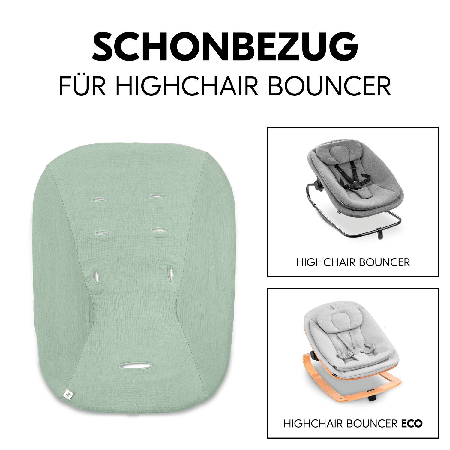 Hauck Kindersitzbezug Schonbezug für Babywippe; Highchair Bouncer Cover, Schonbezug für Babywippe Highchair Bouncer/High Chair Bouncer Eco