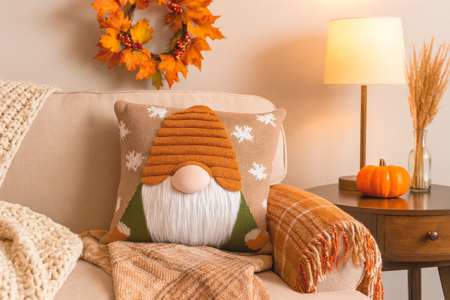 heimtexland Dekokissen Deko Kissenhülle Strick Kissen Bezug Applikation, sü günstig online kaufen