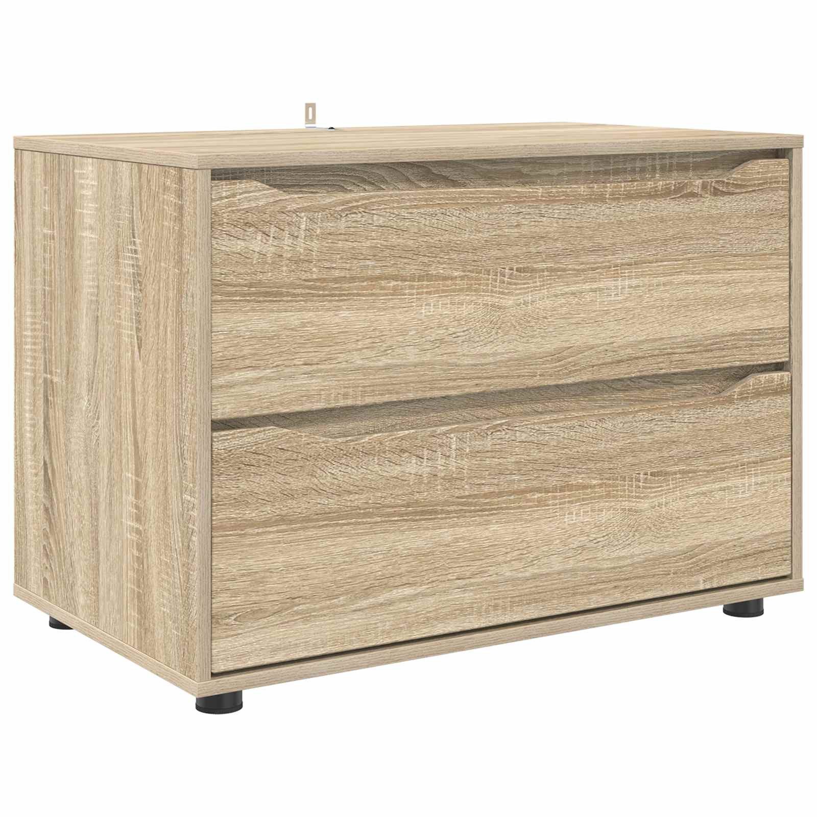 vidaXL Mehrzweckschrank Aufbewahrungsschrank 80 x 48 x 57 cm Holzwerkstoff Sonoma-Eiche (1-St)