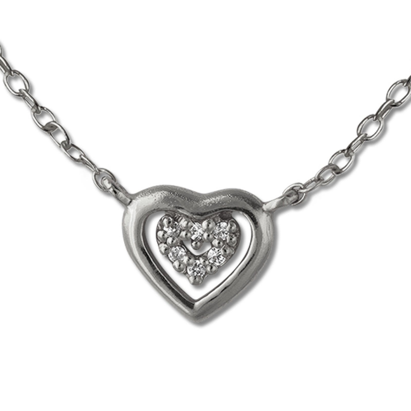SilberDream Silberkette SilberDream Herz Halskette Silber Damen (Halskette) günstig online kaufen