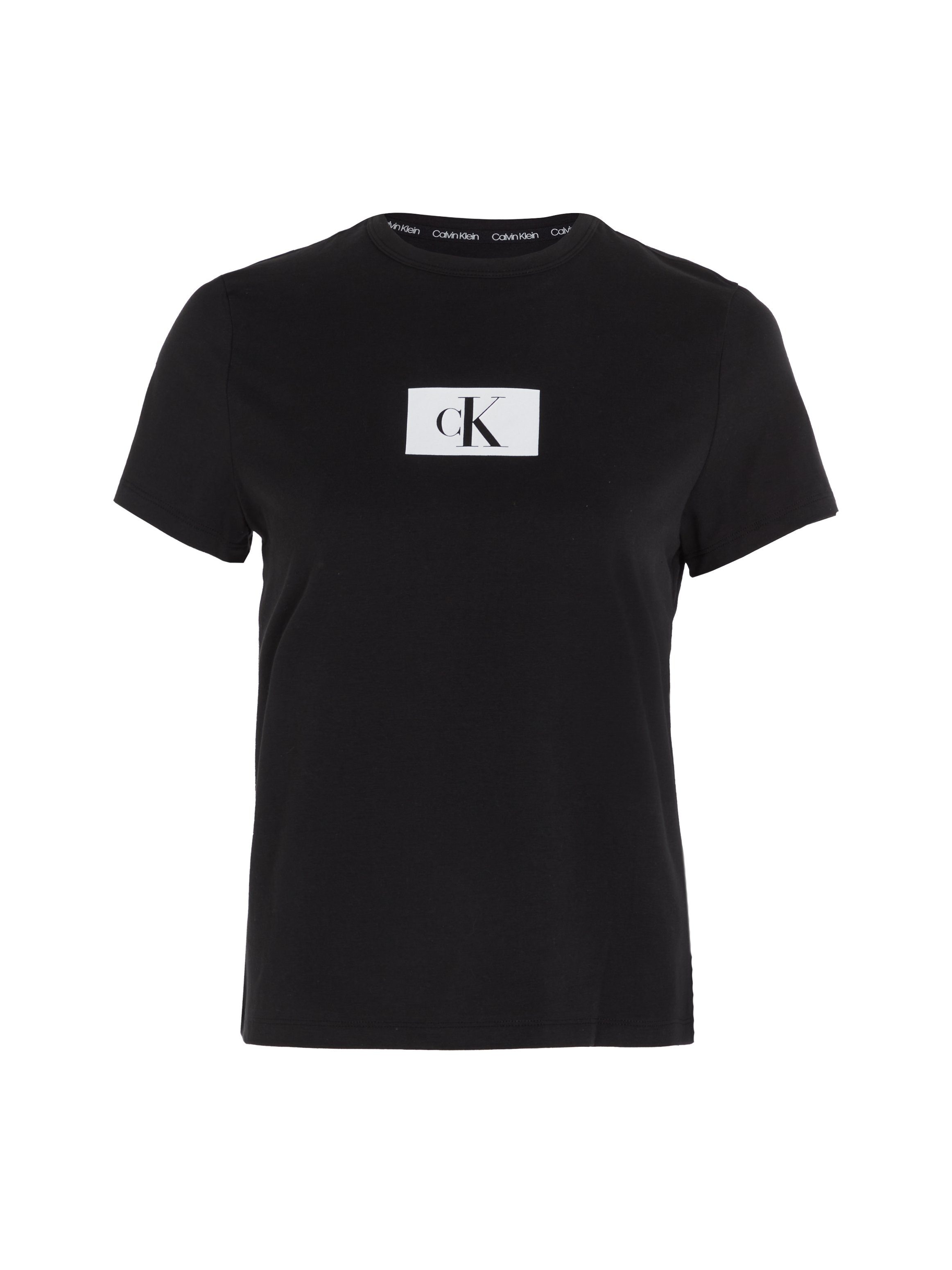 CREW BLACK Underwear Calvin Kurzarmshirt NECK Klein S/S