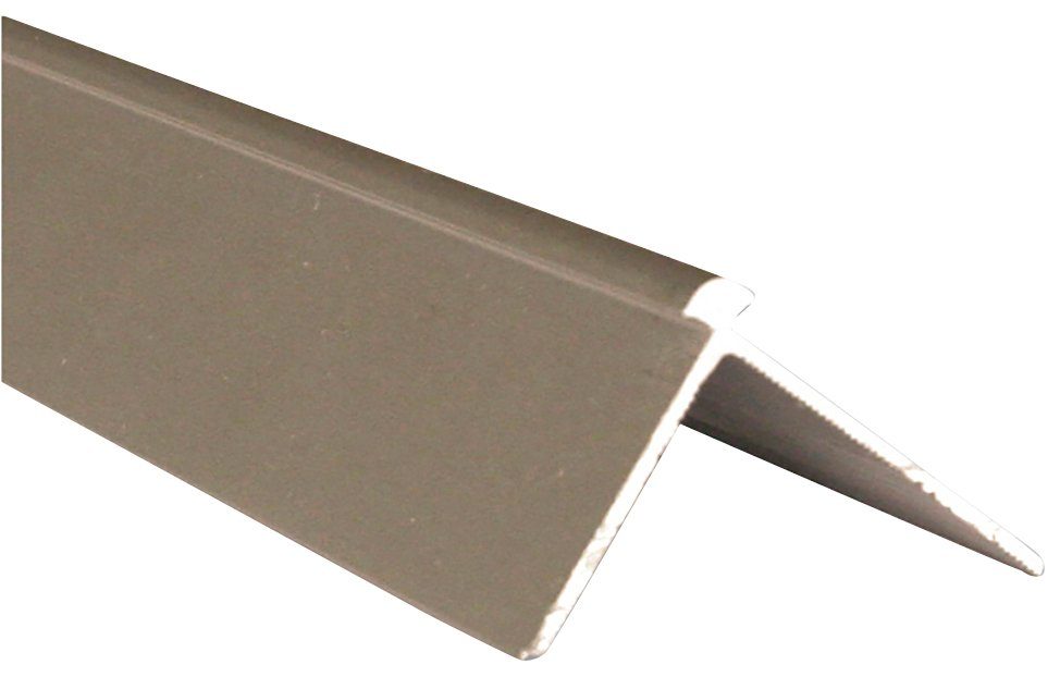 Slate Lite Abschlussprofil Außeneckprofil F-Line (1-St), kleben oder schrauben, Stahloptik