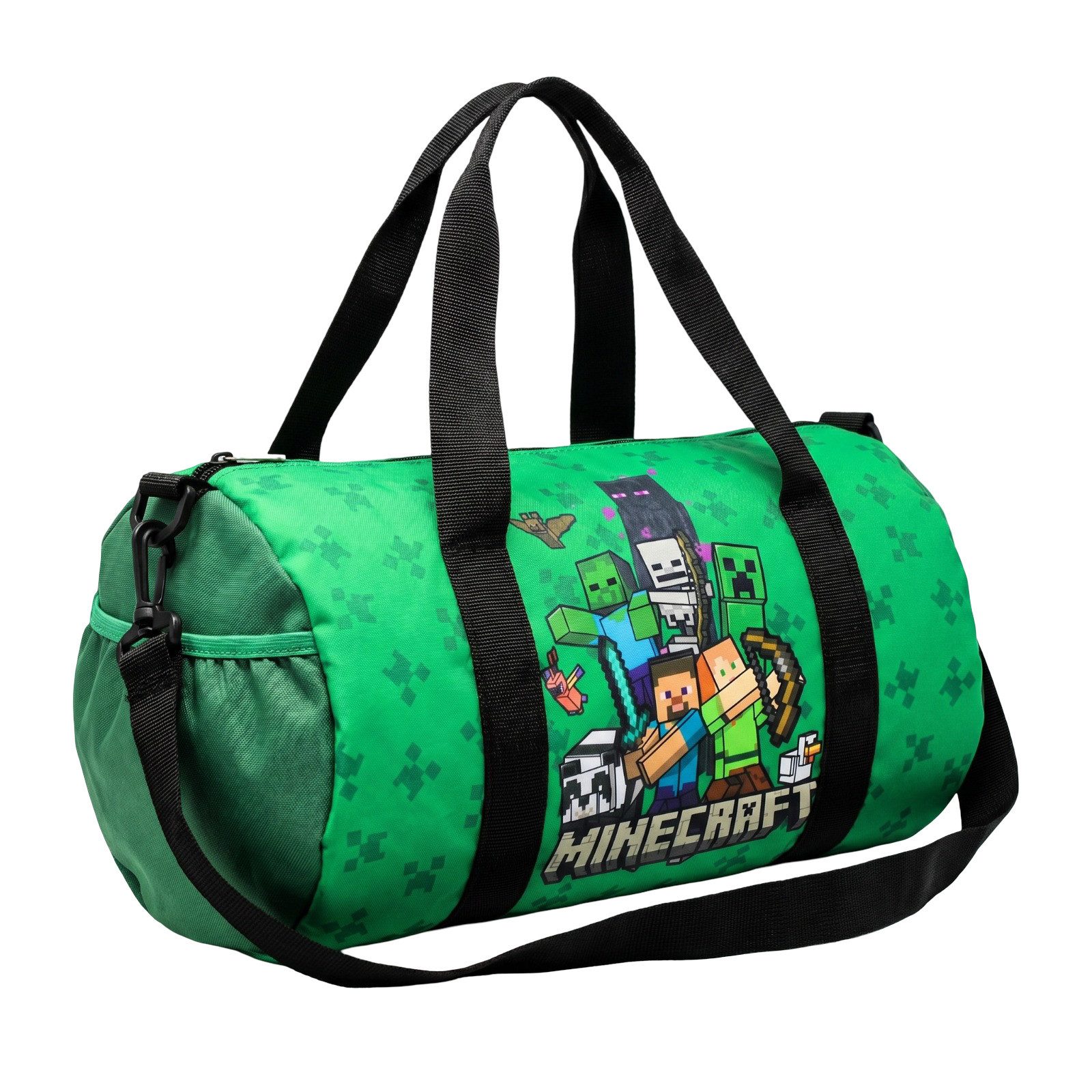 Minecraft Sporttasche Minecraft Creeper Jungen Sporttasche Tasche Trainigstasche 38x22x18 cm (1-tlg)