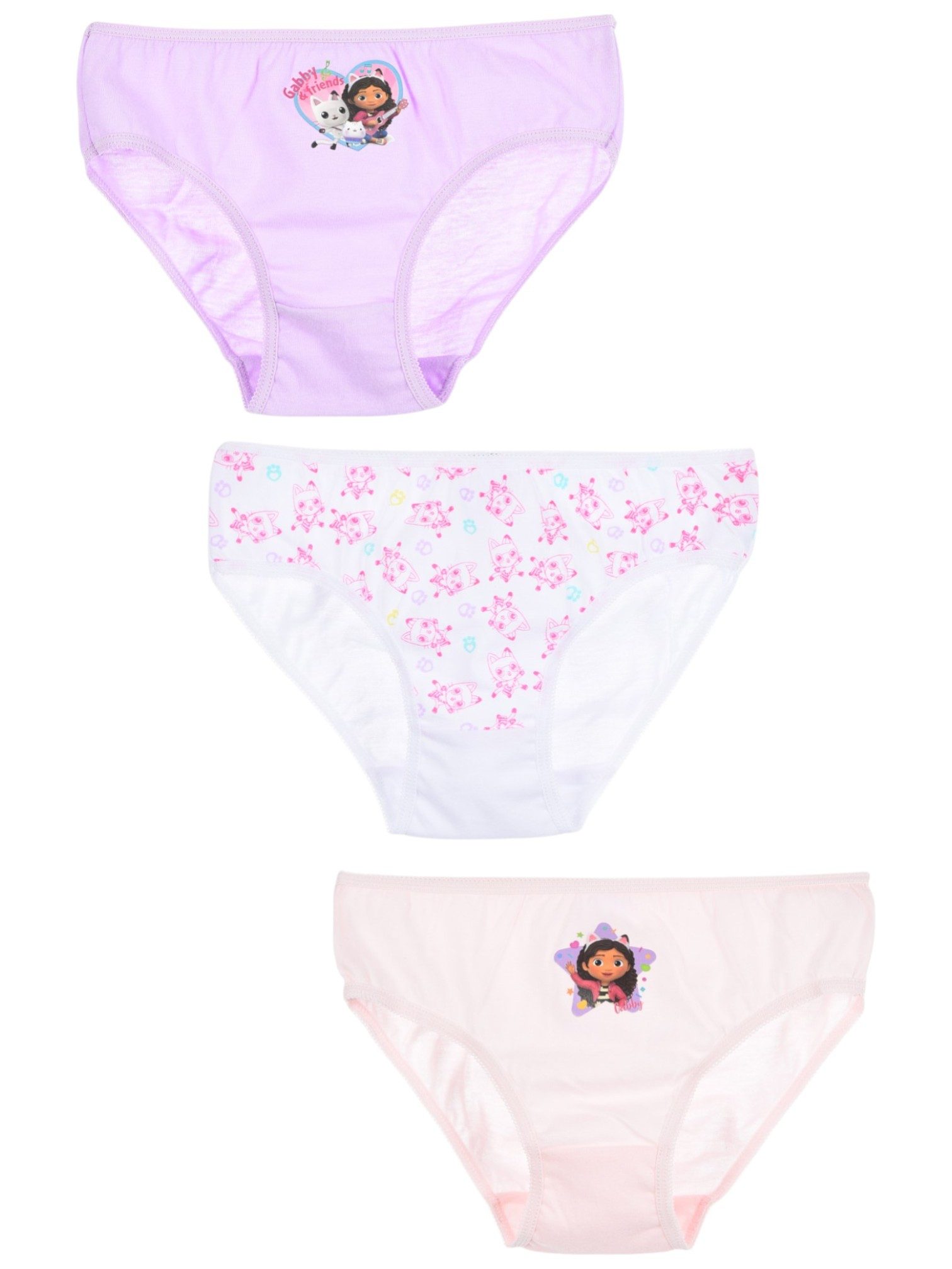 Gabby's Dollhouse Slip Gabby & Pandy Paws (3-St) Mädchen Unterhosen Gr.98 -128 cm