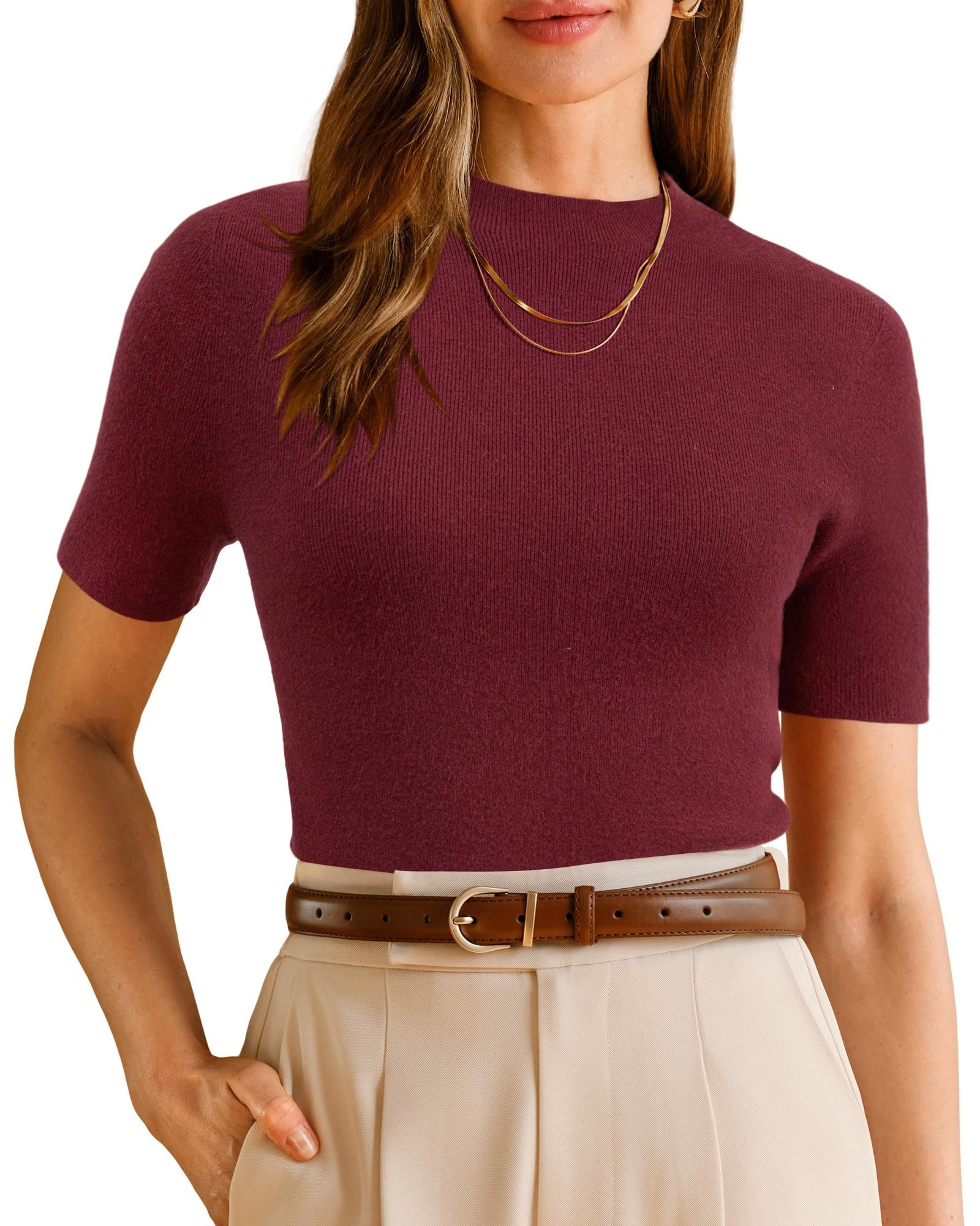 Arach&Cloz Wollpullover Damen Pullover Wolle Blended Seamless Tops Rollkrag günstig online kaufen