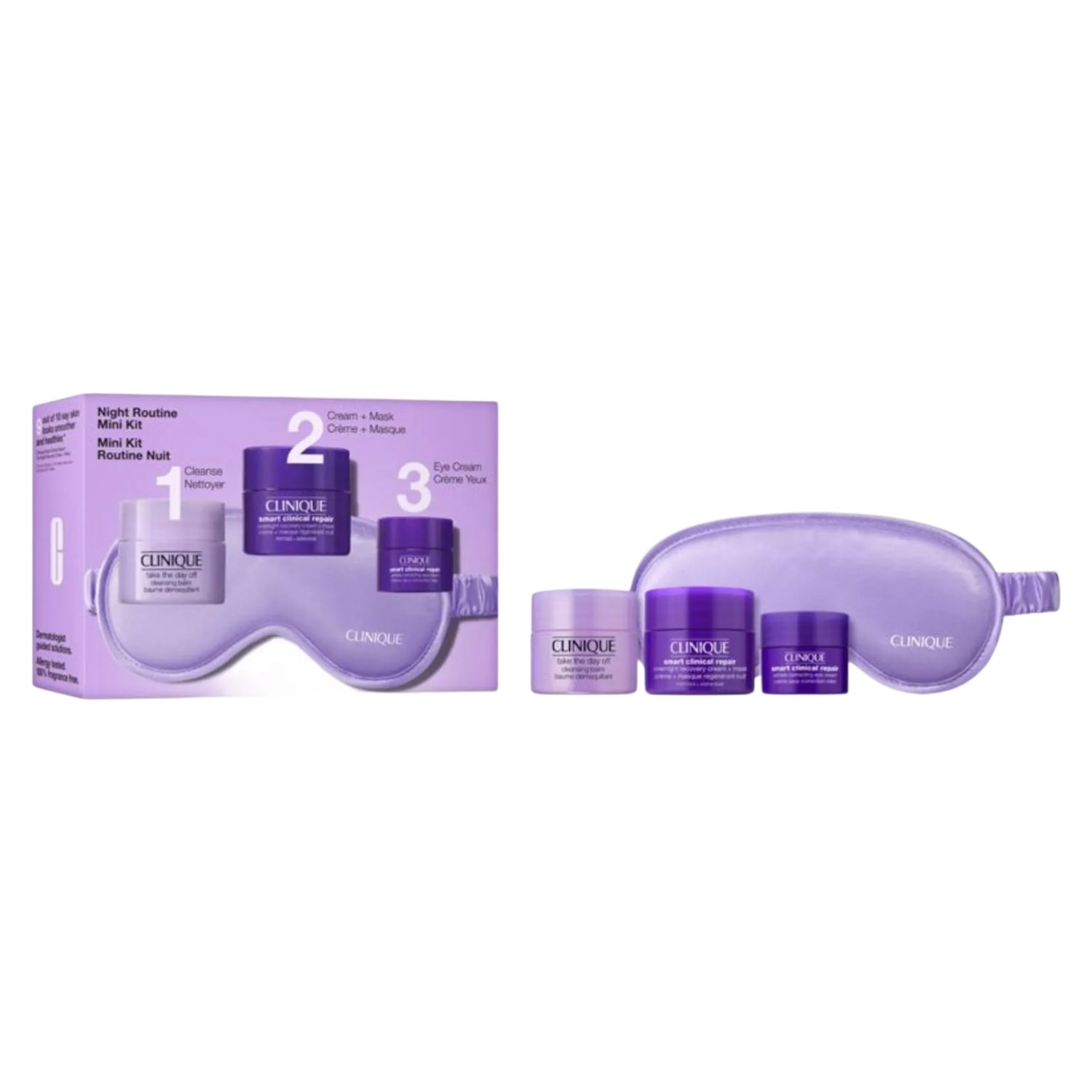 CLINIQUE Gesichtspflege-Set CLINIQUE Take The Day Off Night Routine Mini Kit, 3-tlg.