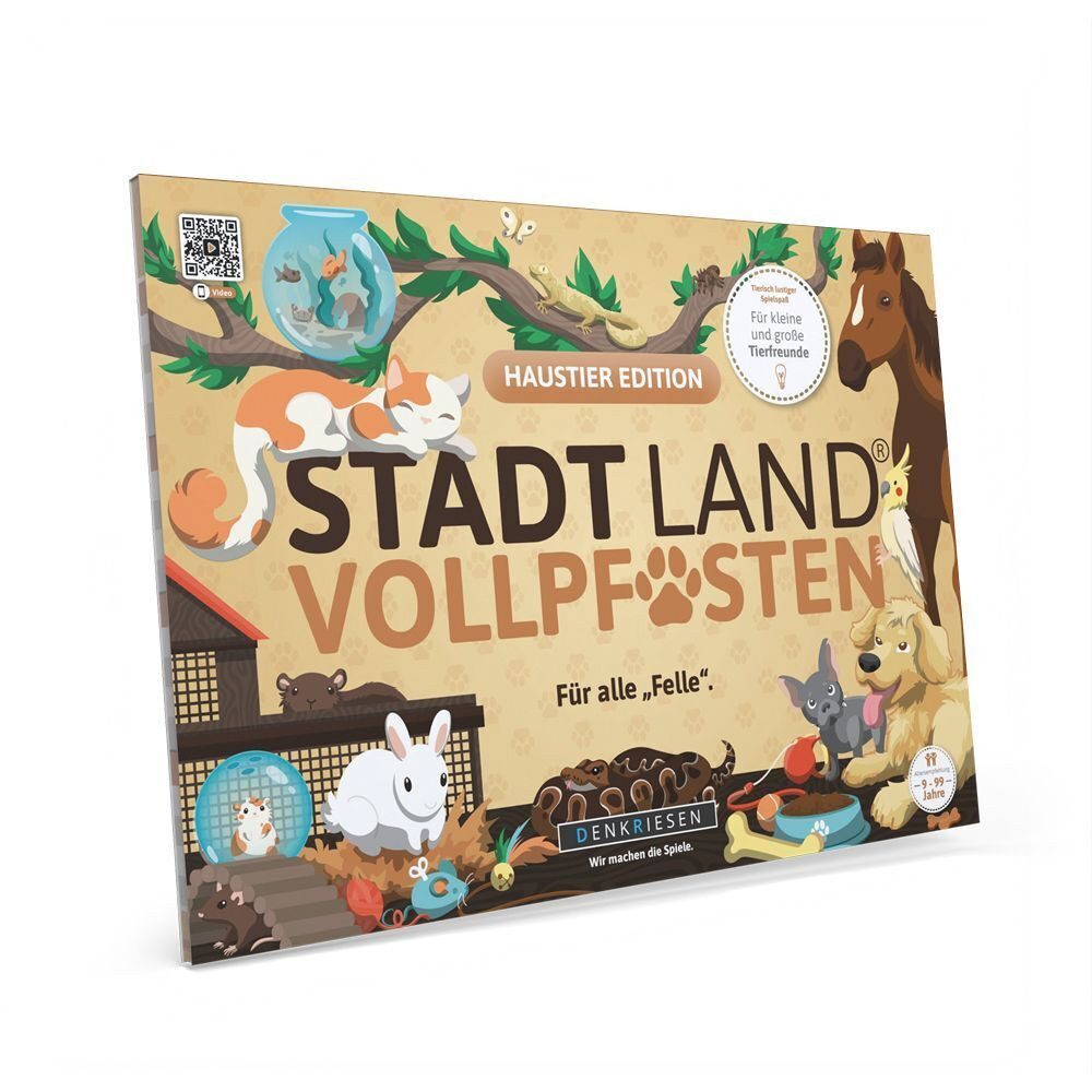 Denkriesen Spiel, Denkriesen - Stadt Land Vollpfosten® Haustier Edition - "Für alle...