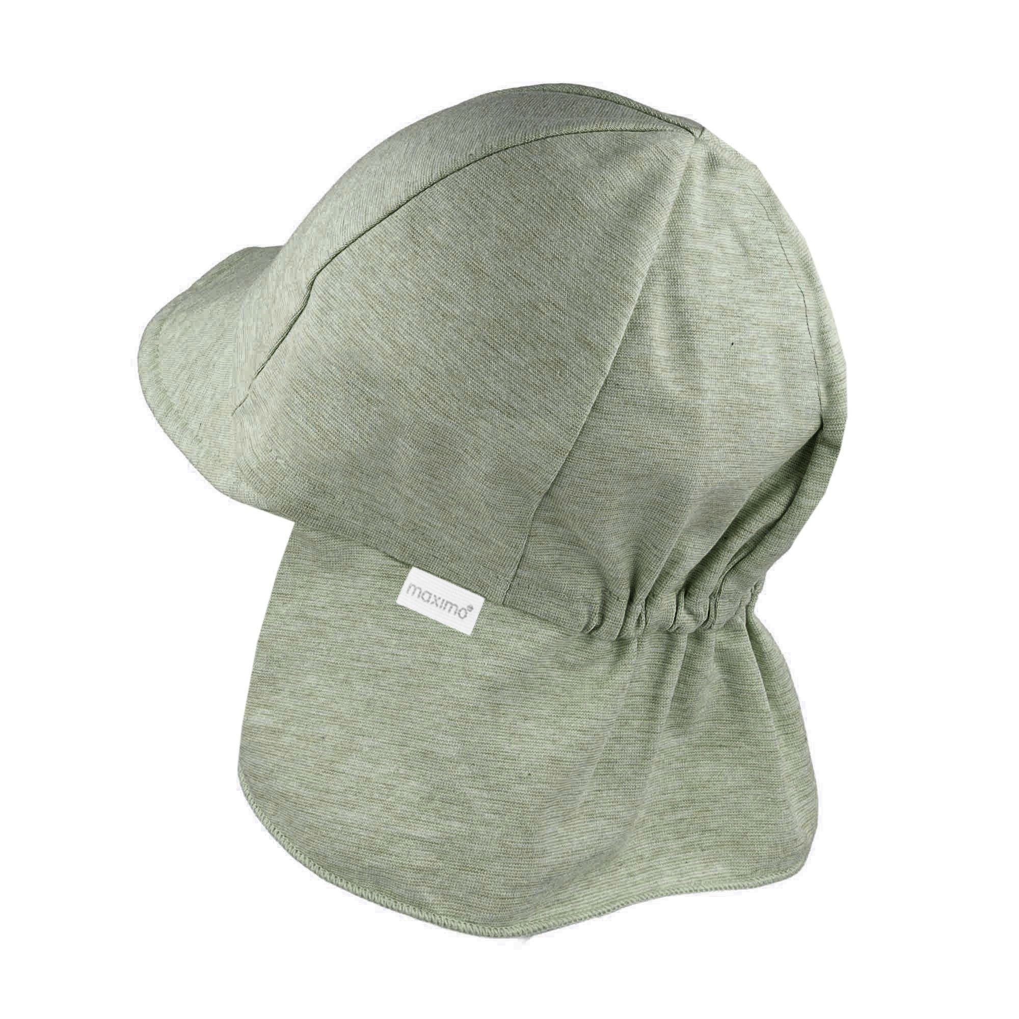 MAXIMO Schirmmütze GOTS MINI-Schildmütze, Band Nackenschutz, Microringel, Jersey, UV 50 (1-St) Baumwolljersey