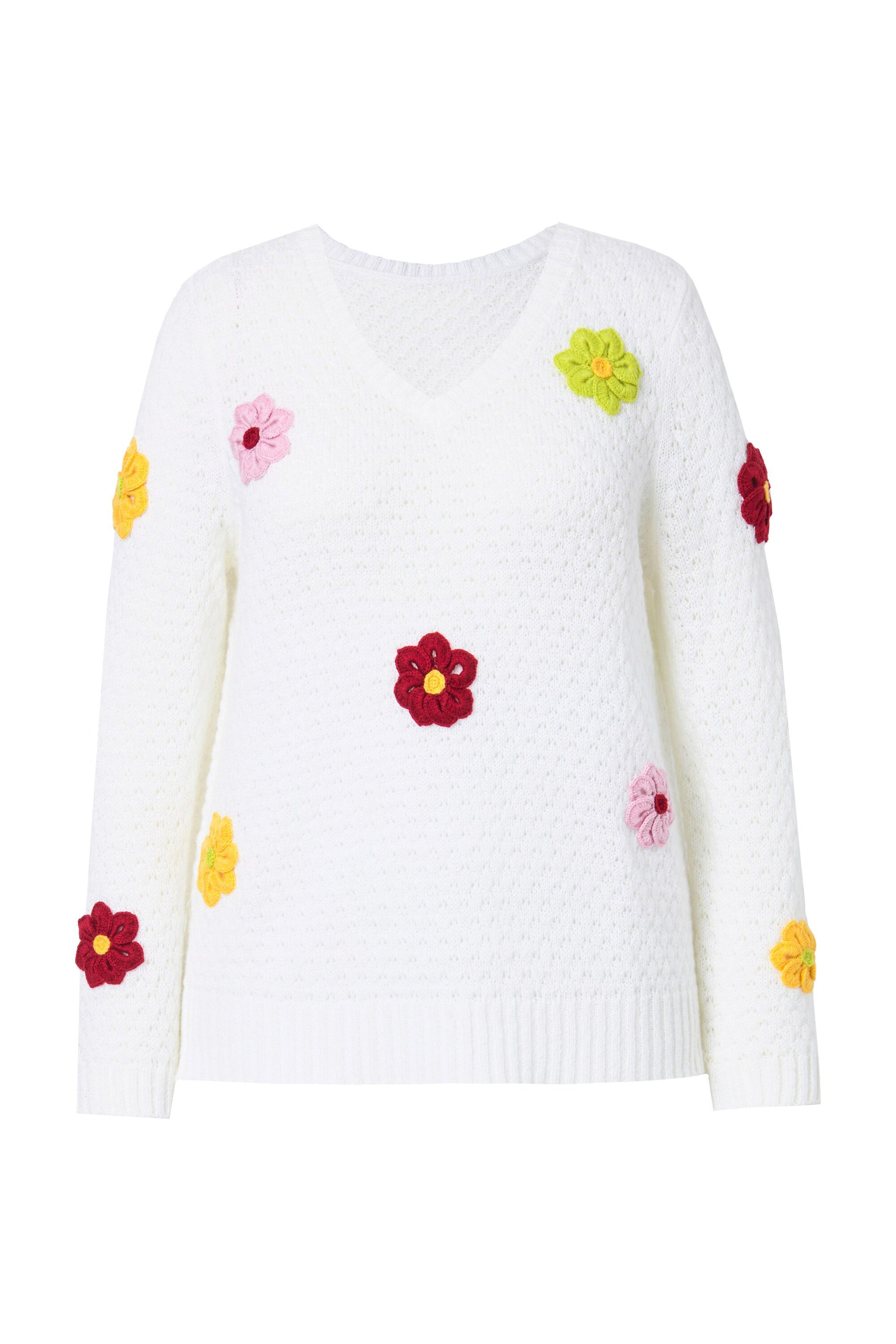 MIAMODA Strickpullover Pullover Classic Fit 3D günstig online kaufen