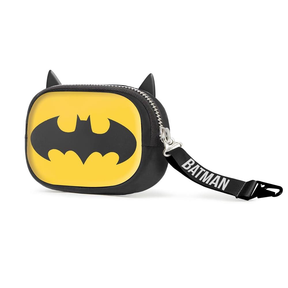 Karactermania Geldbörse DC Comics Batman Chibi Pill Münzbörse Schwarz, Ein Einzelfach mit Reißverschluss