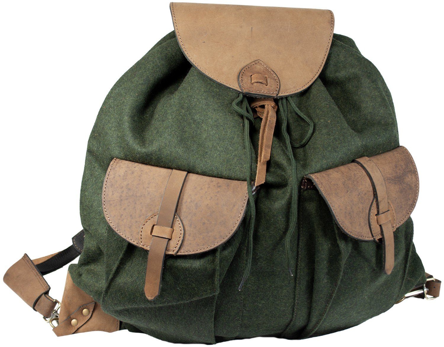 Hubertus® Hunting Trekkingrucksack Loden-Flüsterrucksack Jagdrucksack von Lodenrucksack Jagd Oefele oliv