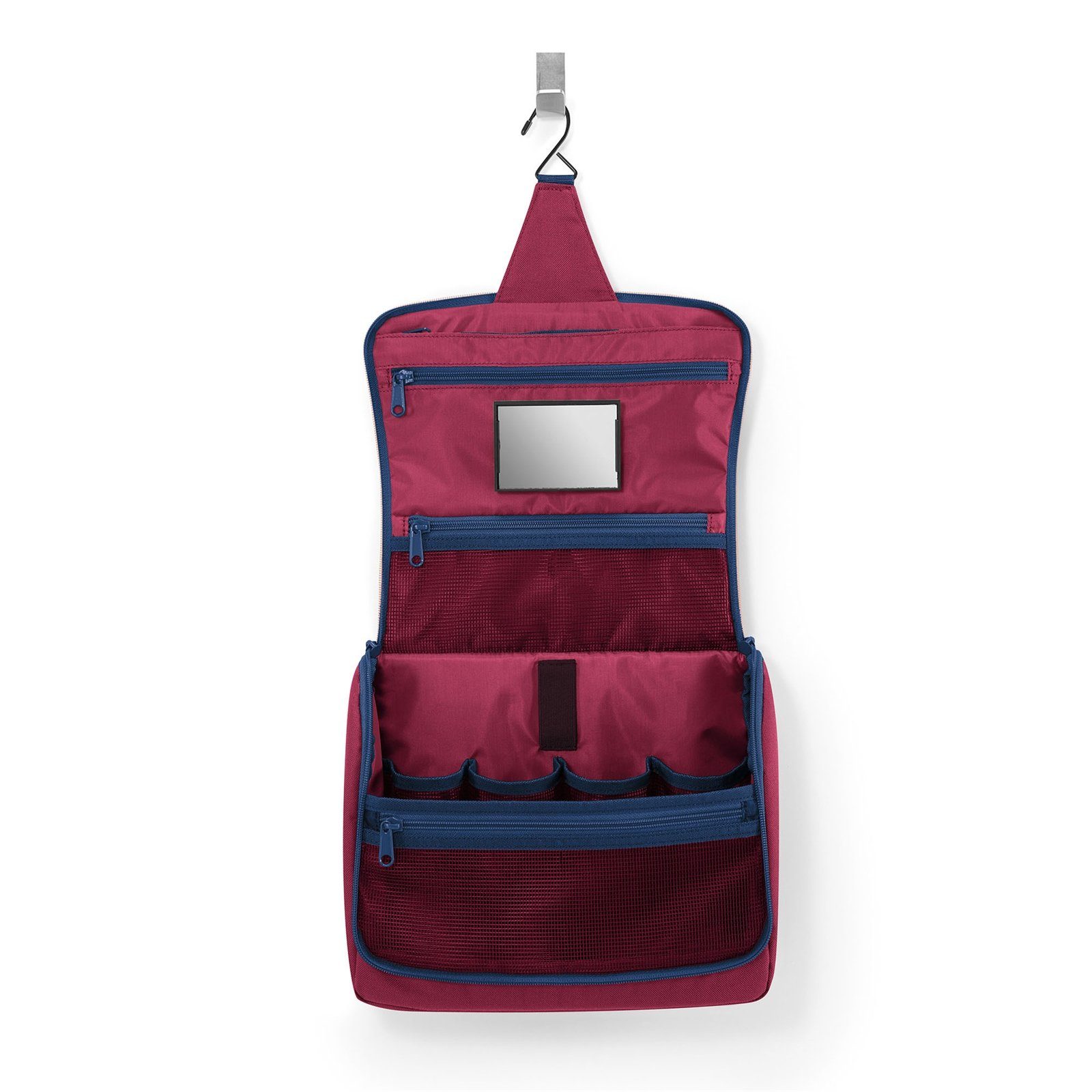 toiletbag Kulturbeutel Kosmetiktasche XL REISENTHEL® dark ruby