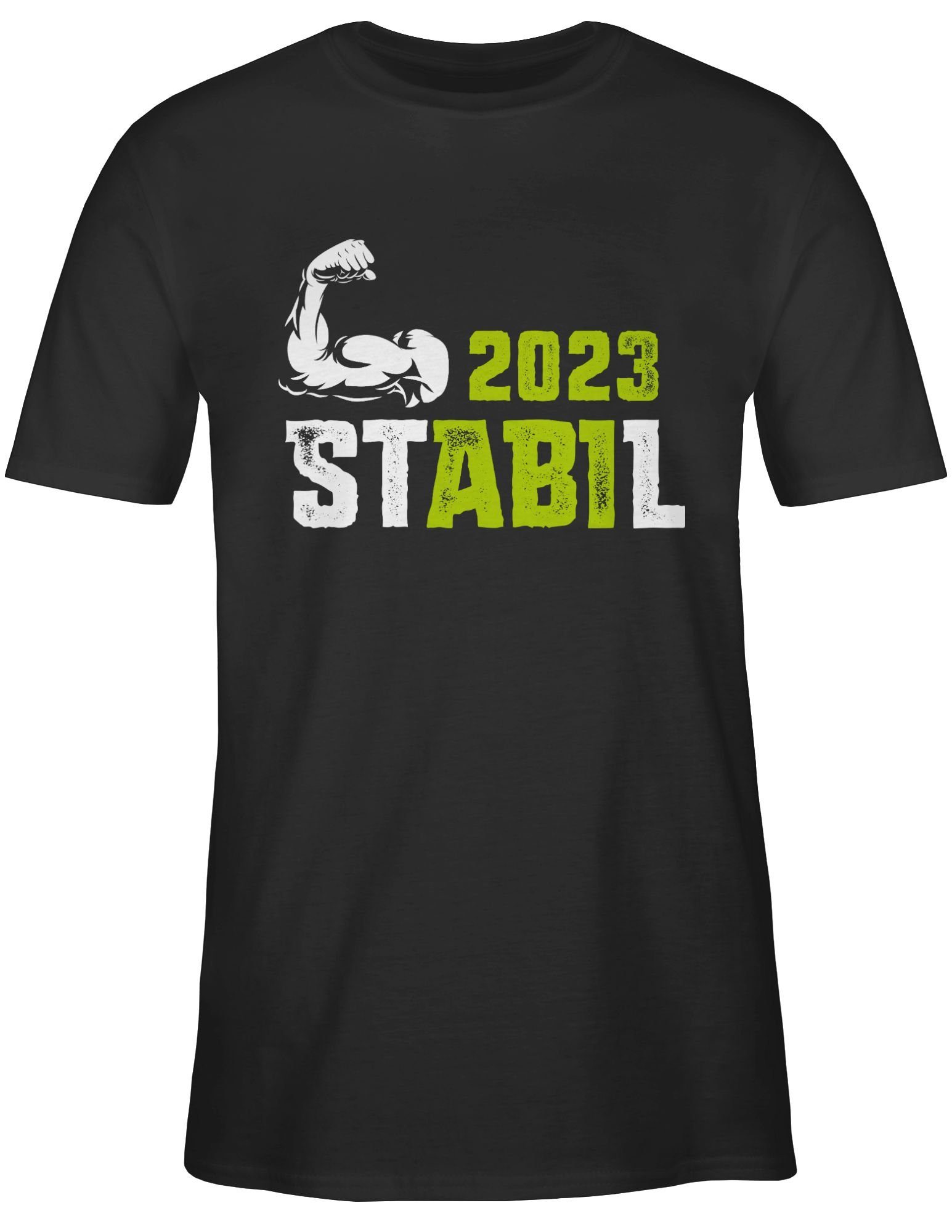 Schwarz 2024 2023 STABIL Geschenk - Abschluss & Abitur Shirtracer 1 Abi T-Shirt