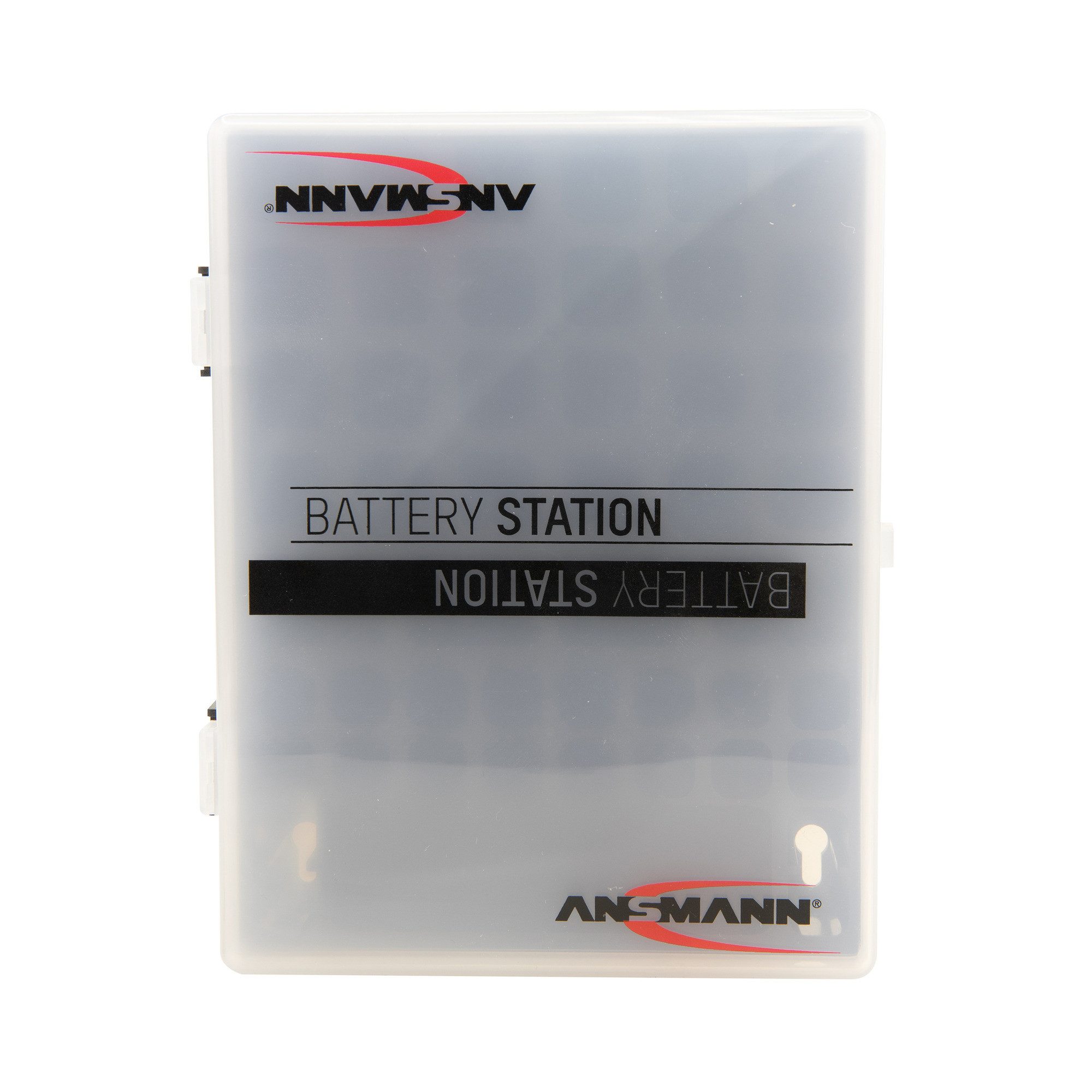 ANSMANN AG Batteriebox für 48 Batterien Akkus, 3 Stück, für Größe AAA, AA, 9V Akku