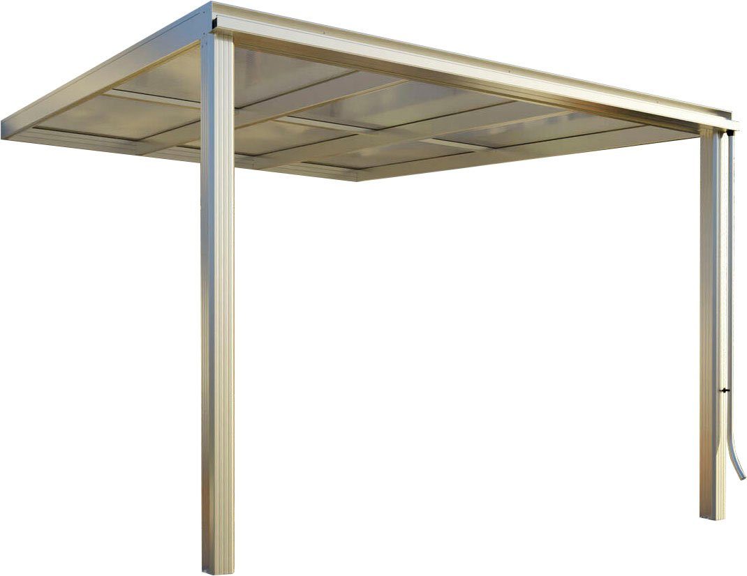 Beckmann Terrassendach Exklusiv Gr. 9, BxT: 307x371,3 cm, Bedachung Doppelstegplatten