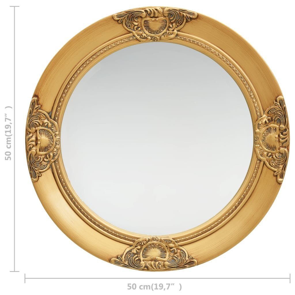 Gold | im cm Golden (1-St) Barock-Stil Wandspiegel Gold 50 Spiegel vidaXL