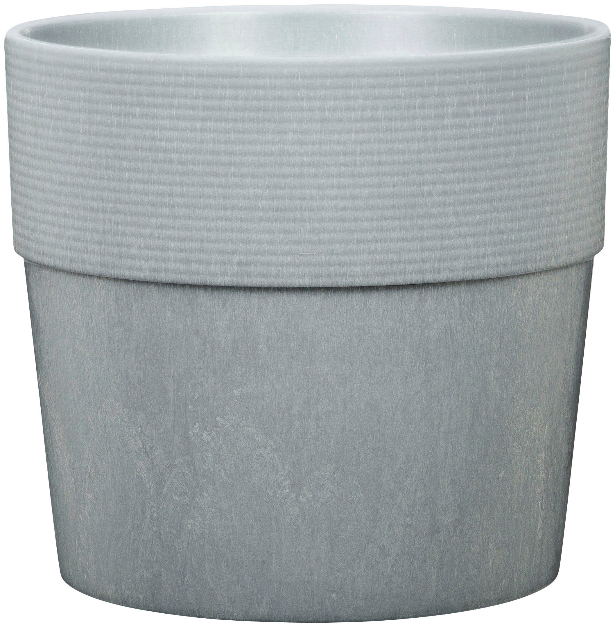 Scheurich Blumentopf CONCRETE 40/266 GROOVE+, frostfest, UV-beständig, recyclingfähig