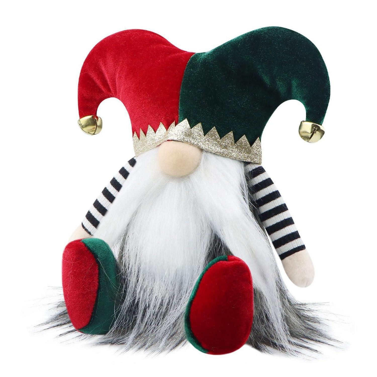LuxusKollektion Wichtel Weihnachtswichtel Deko Rot/Gruen (1 St)
