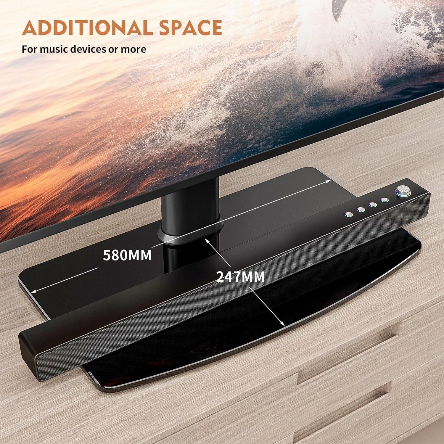 LuxusKollektion TV-Ständer TV Standfuß Universal Höhenverstellbar 40-86 Zoll LCD LED – Bild 5 von 5