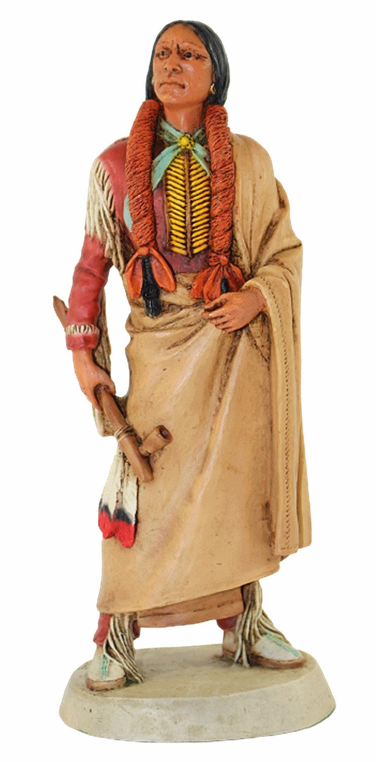 Castagna Dekofigur Figur Skulptur Quanah Parker Häuptling von Comanchen H 21 cm