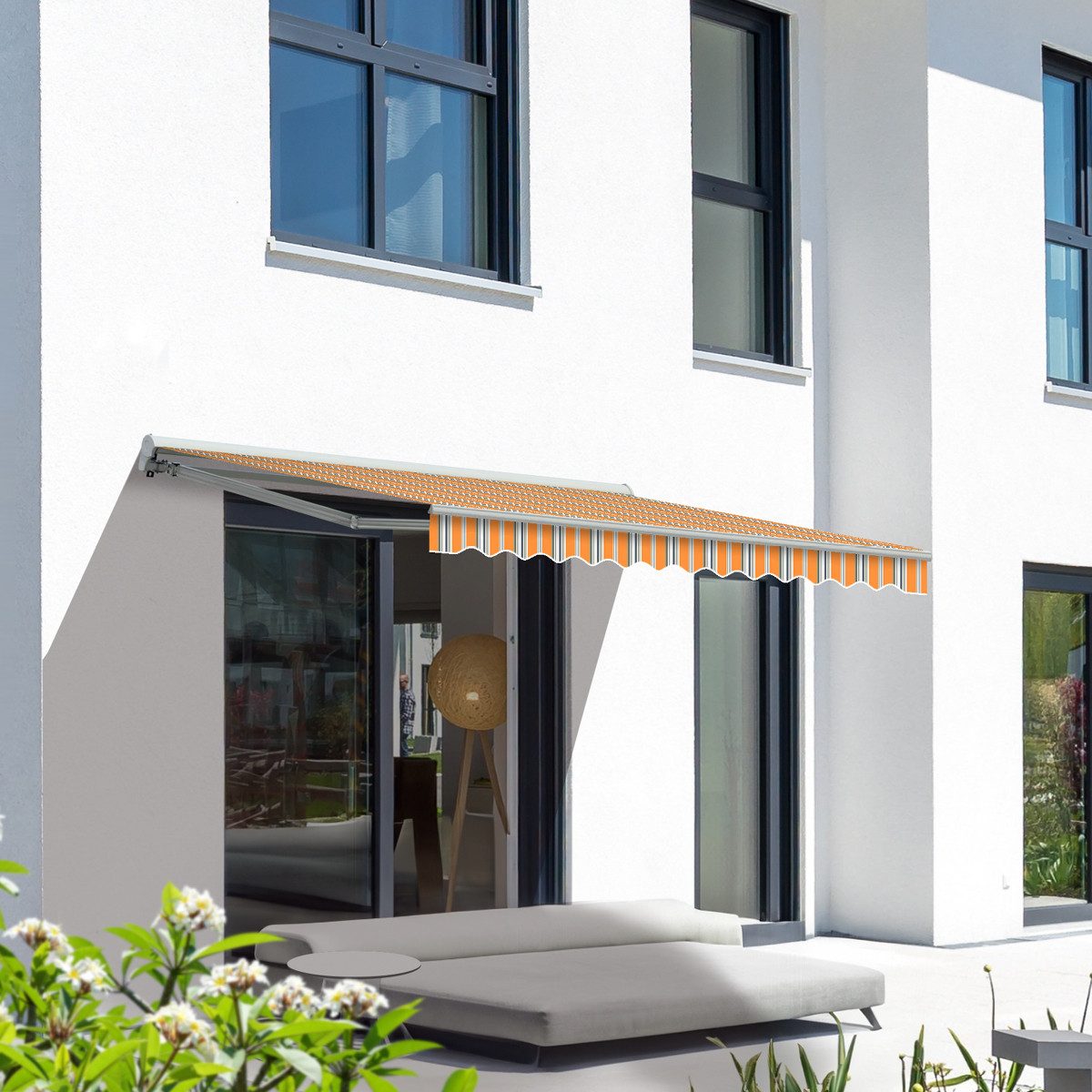 Eclipse Kassettenmarkise Größe: 3,50 x 3,00 Meter Kassettenmarkise Eclipse Standard elektrisch 3,5x3m