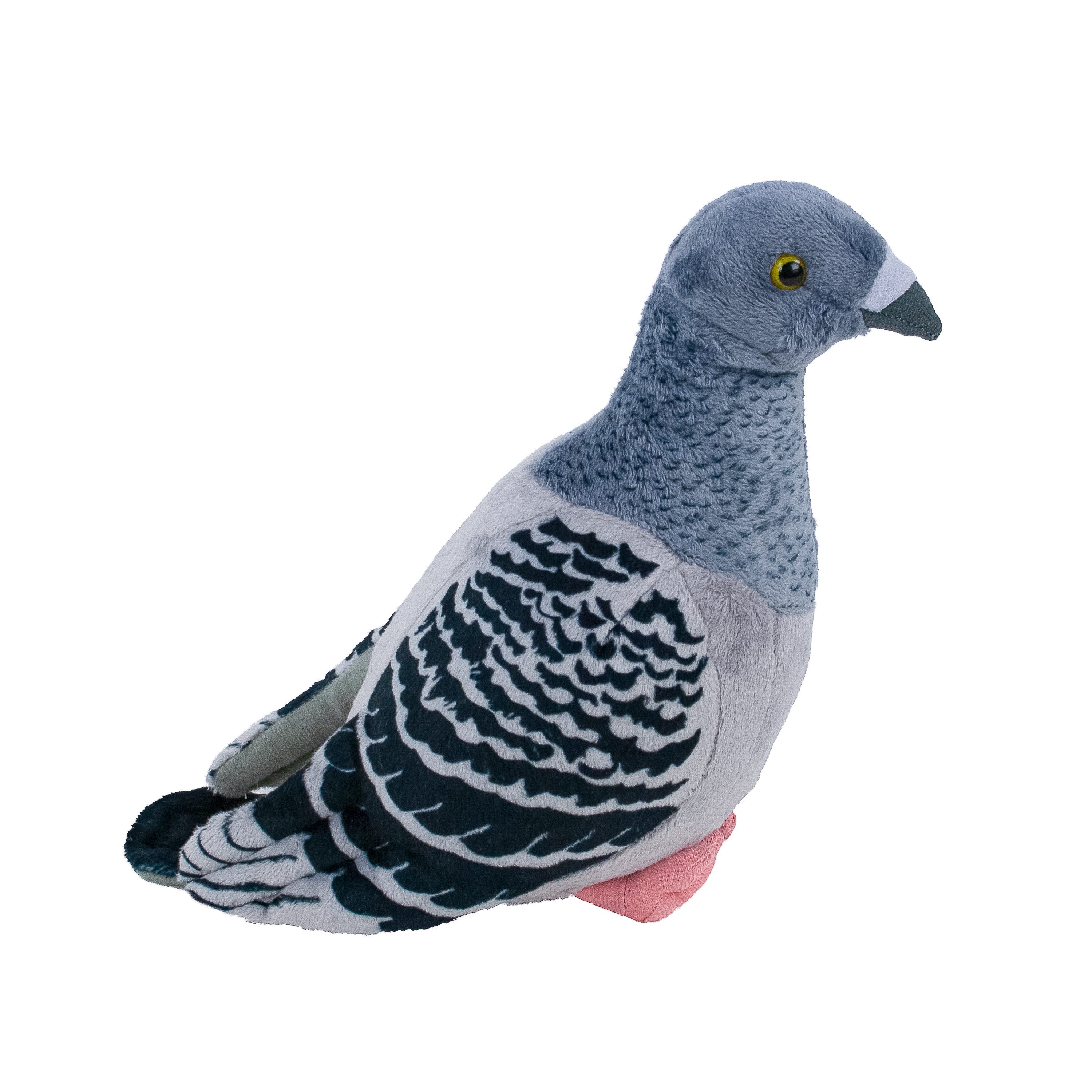 Teddys Rothenburg Kuscheltier Taube grau/schwarz 22 cm Plüschtaube Stofftie günstig online kaufen