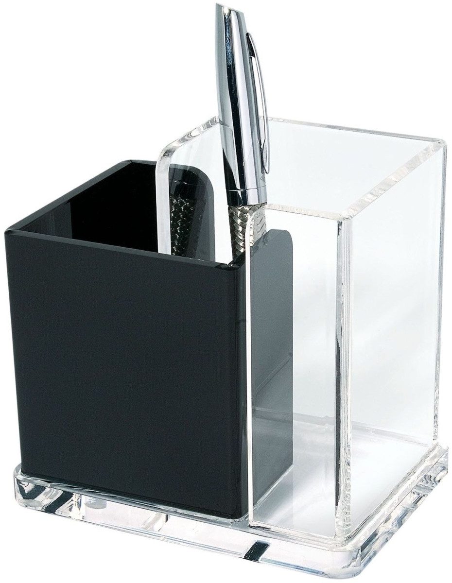 WEDO Tischaufsatz Schreibtischbutler Exclusiv Acryl glasklar schwarz