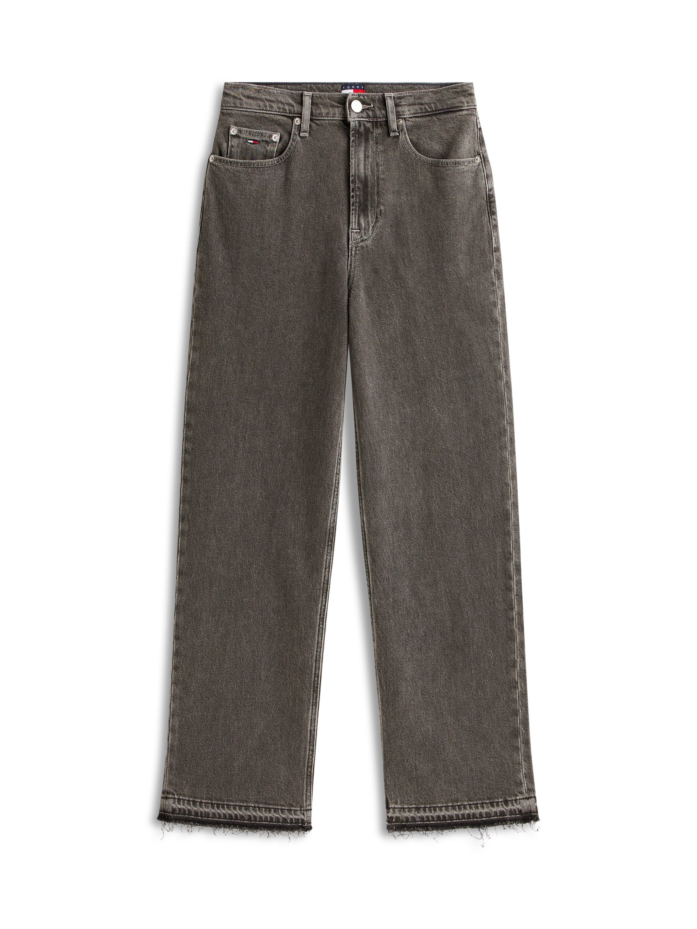 Tommy Jeans Straight-Jeans LAYLA HR SLIM STR CI4171 mit destroyed Detail am Beinabschluss – Bild 4 von 5