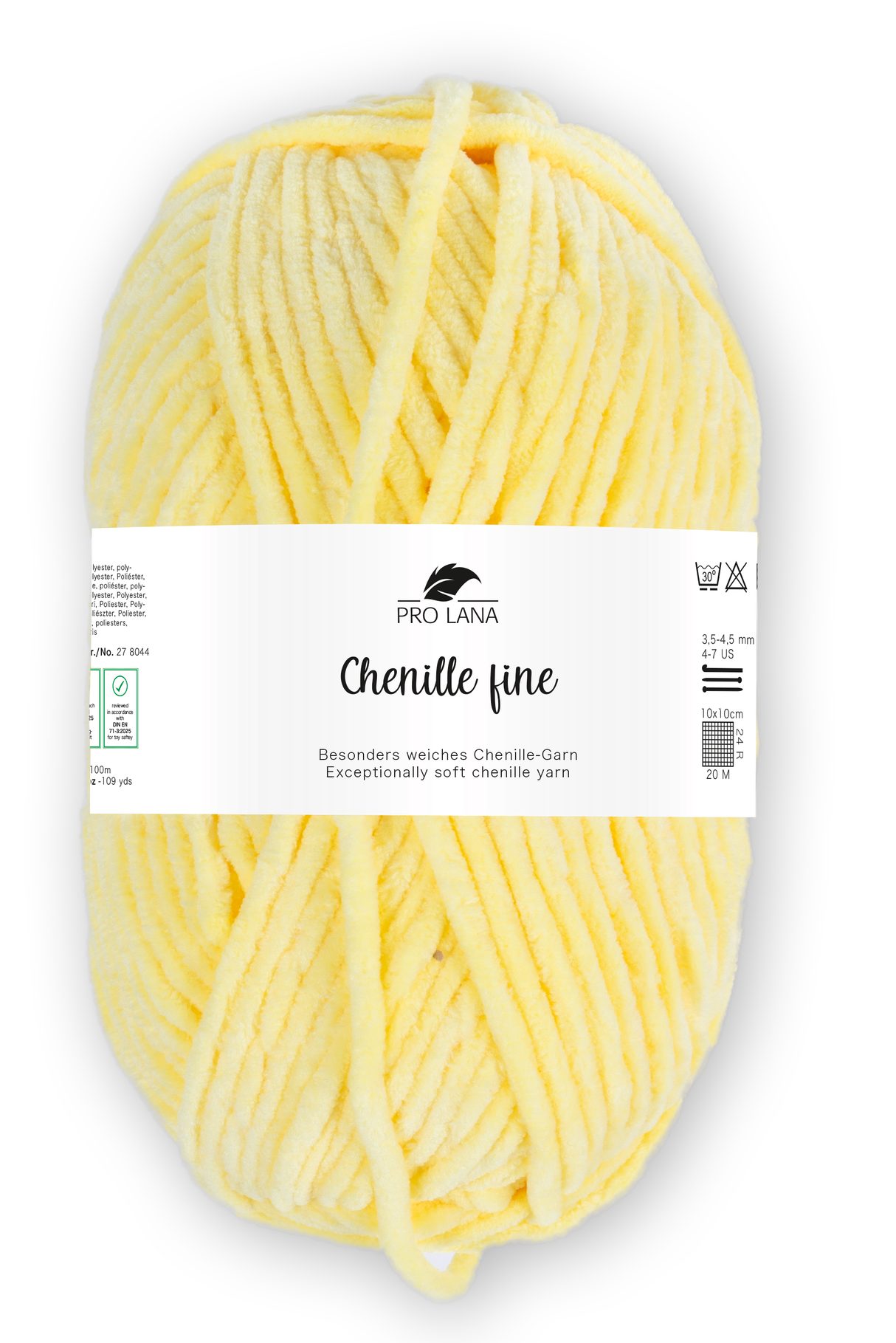 Pro Lana CHENILLE fine Garn Häkelwolle, 100 m (besonders feines, weiches Garn, ideal für kuschelige und hautnahe Projekte), 50 g